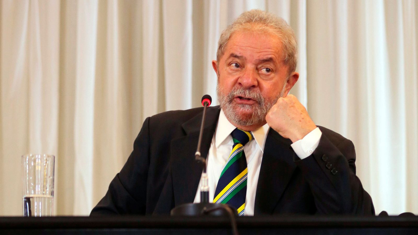El expresidente de Brasil, Luiz Inácio Lula da Silva, durante una rueda de prensa el pasado 28 de marzo.