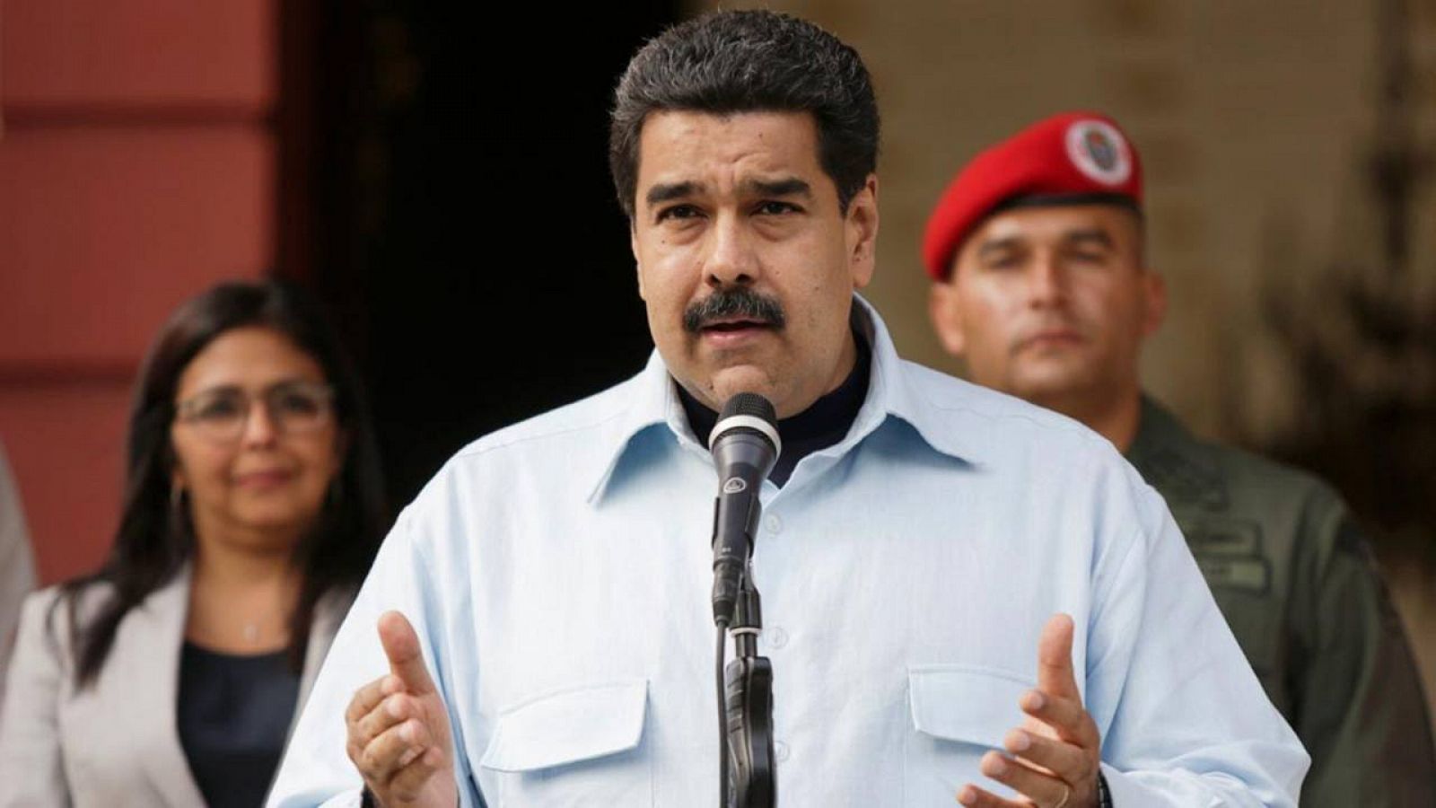Nicolas Maduro, durante una rueda de prensa el pasado 31 de marzo
