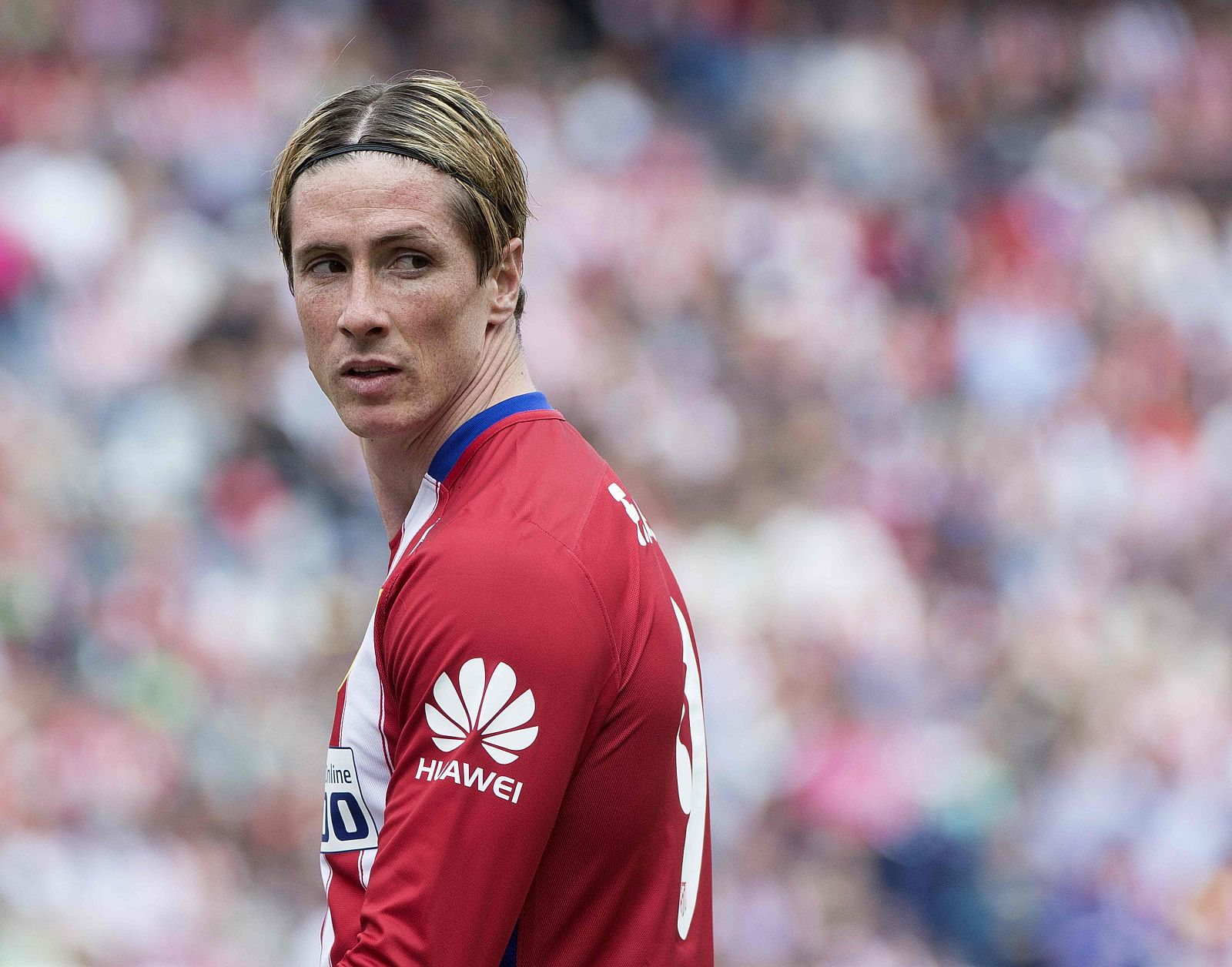 Fernando Torres en el último partido de Liga.