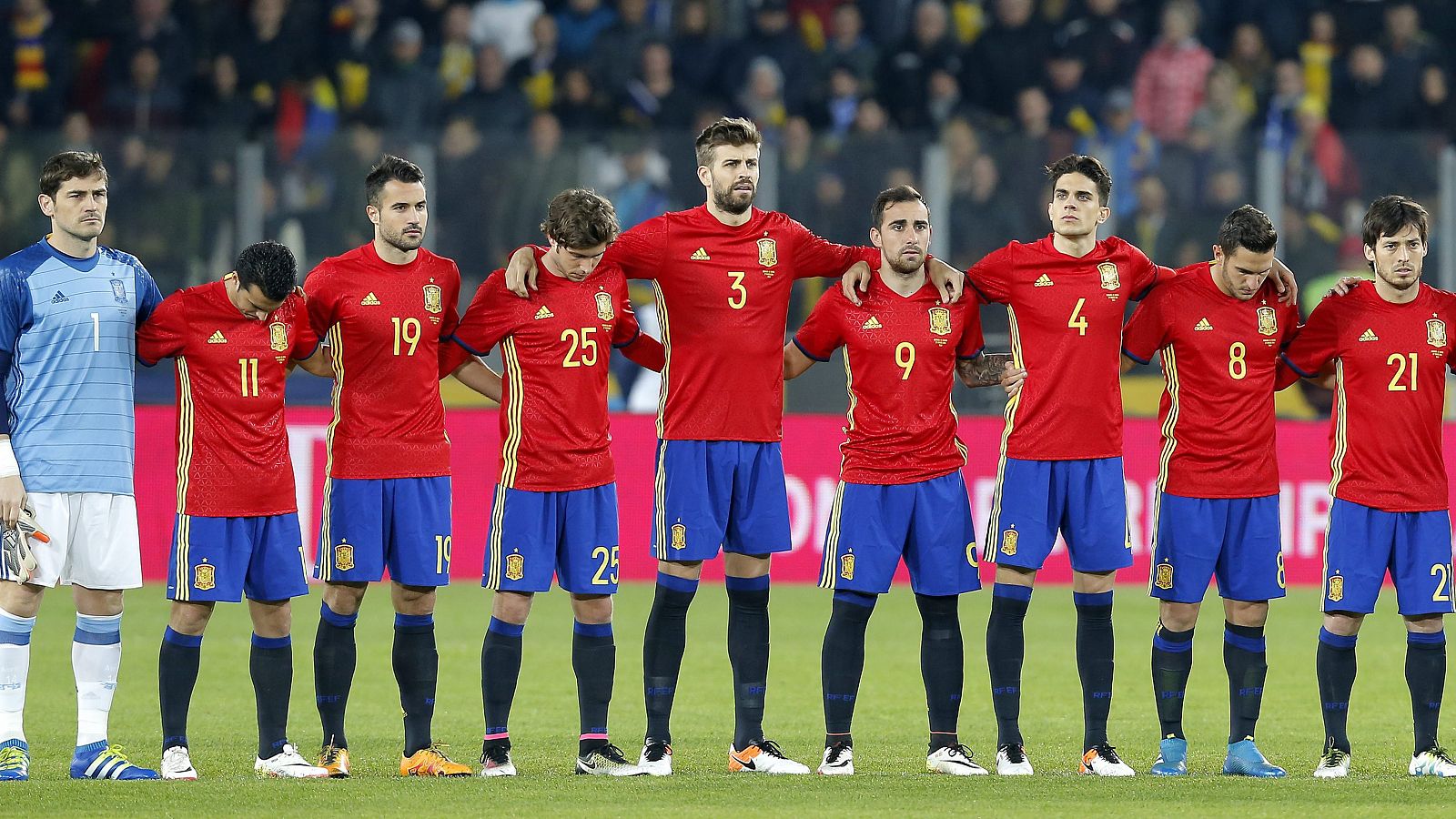 La selección española de fútbol, en el pasado amistoso contra Rumanía