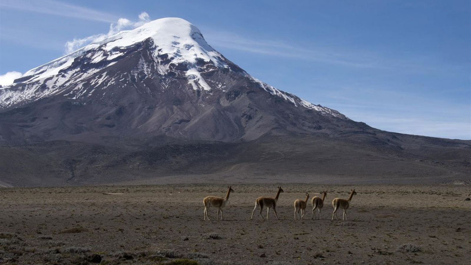 El volcán Chimborazo en Ecuador