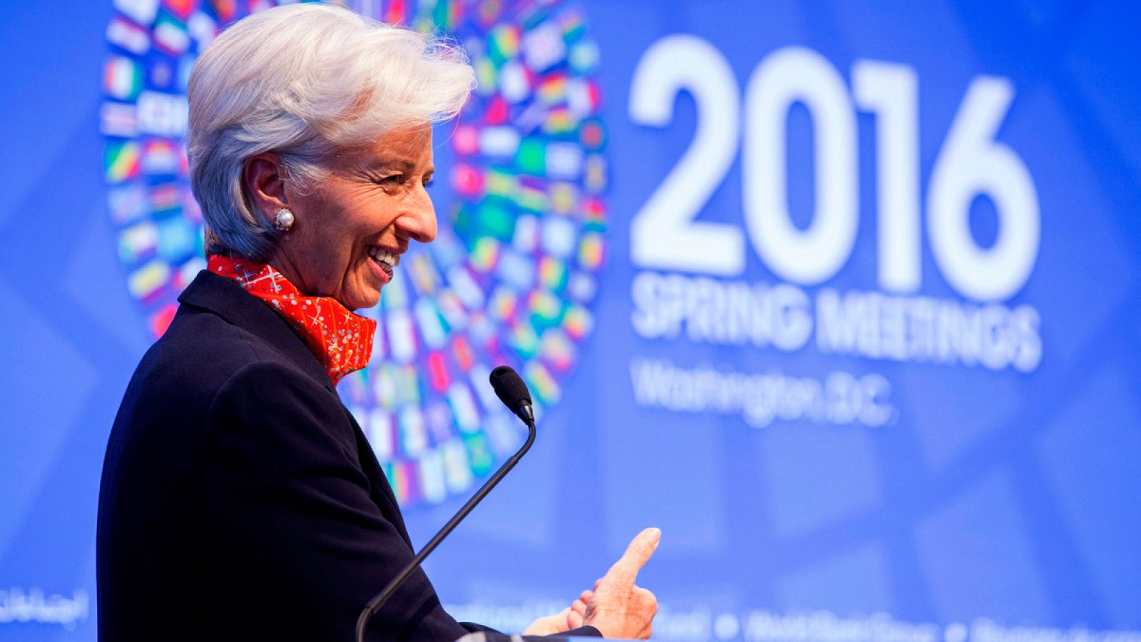 La directora gerente del FMI, Christine Lagarde