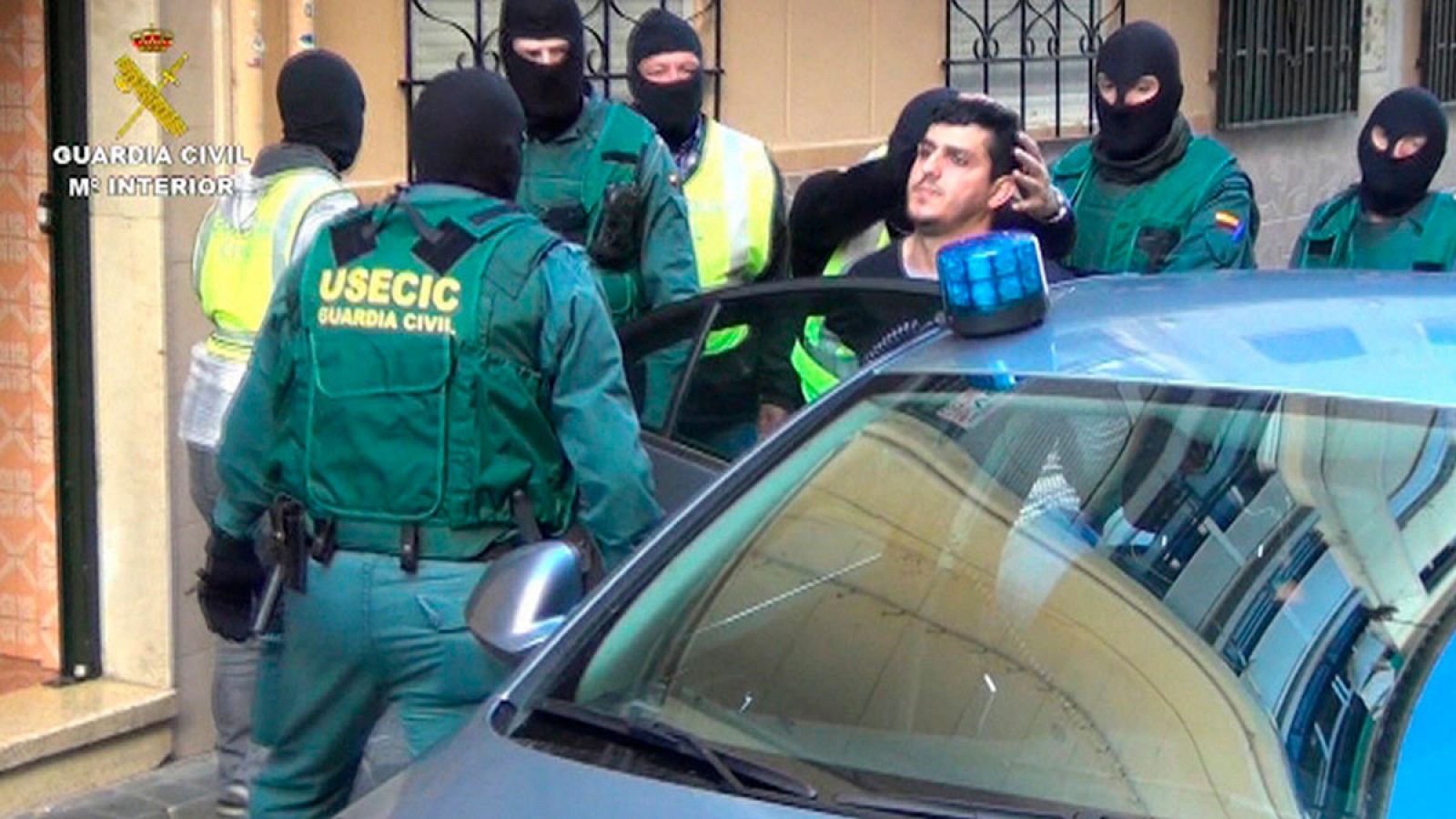 Fotografía facilitada por la Guardia Civil del hombre marroquí que ha sido detenido en Algeciras (Cádiz) junto a su pareja.
