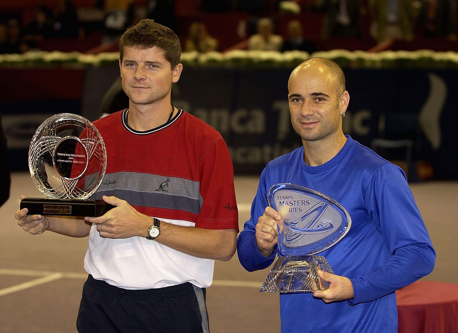 Andre Agassi inauguró el palmarés de Madrid en 2002, ganando al checo Jiri Novak