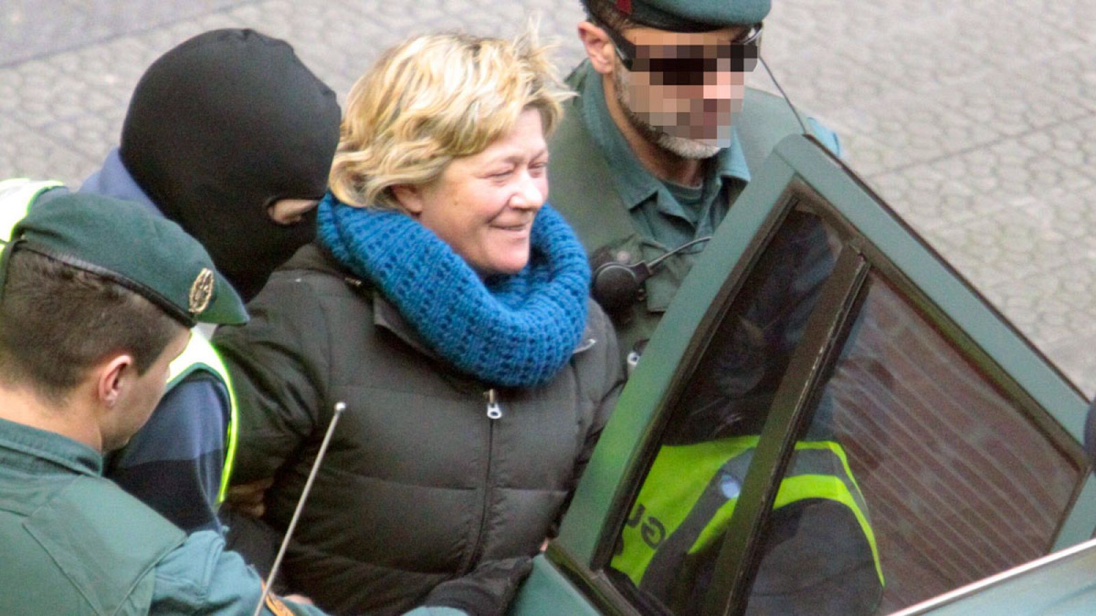 La abogada Arantza Zulueta, detenida por la Guardia Civil en enero de 2014.