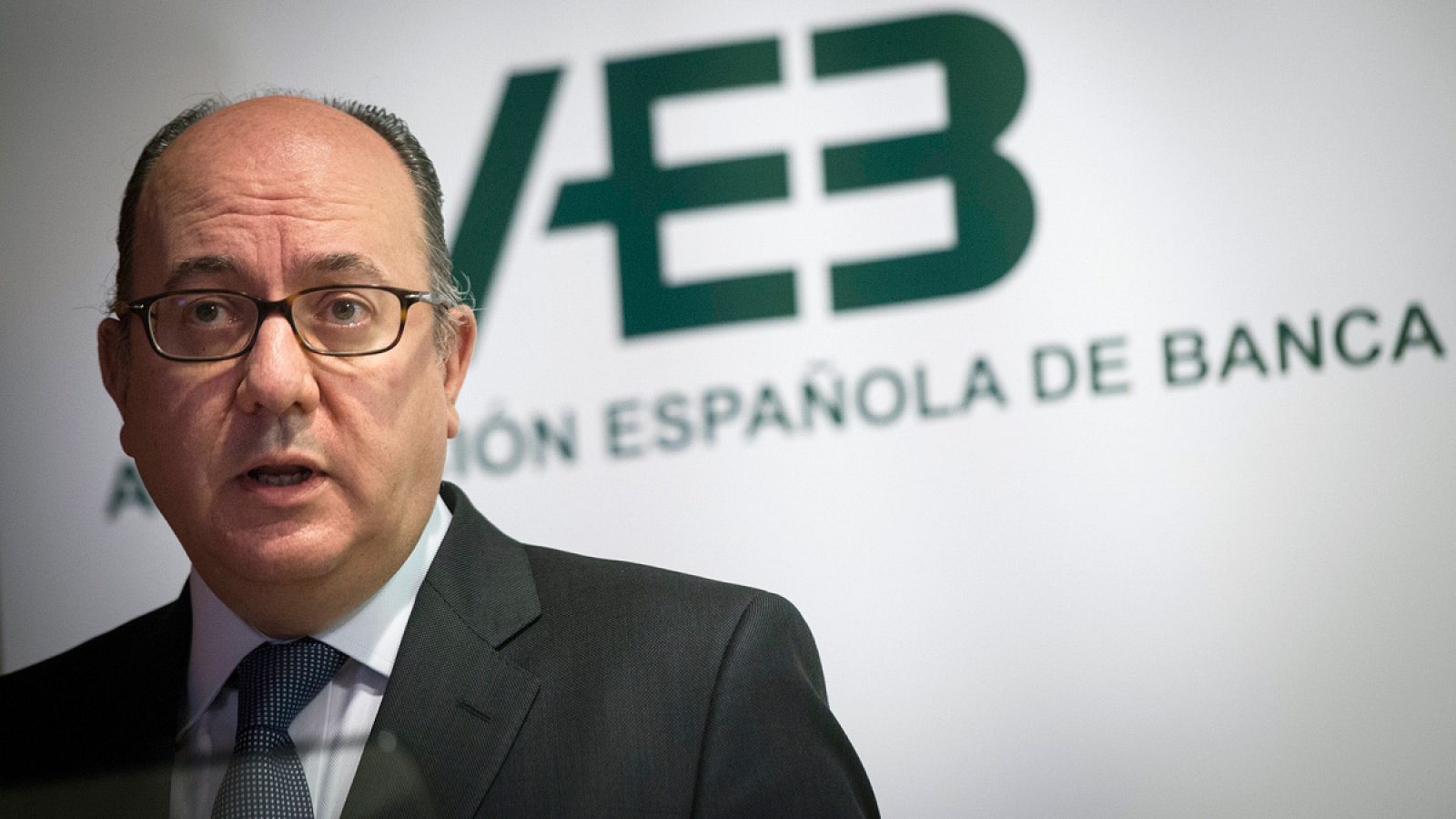 El presidente de la AEB, José María Roldán, durante la presentación de los resultados del sector en 2015