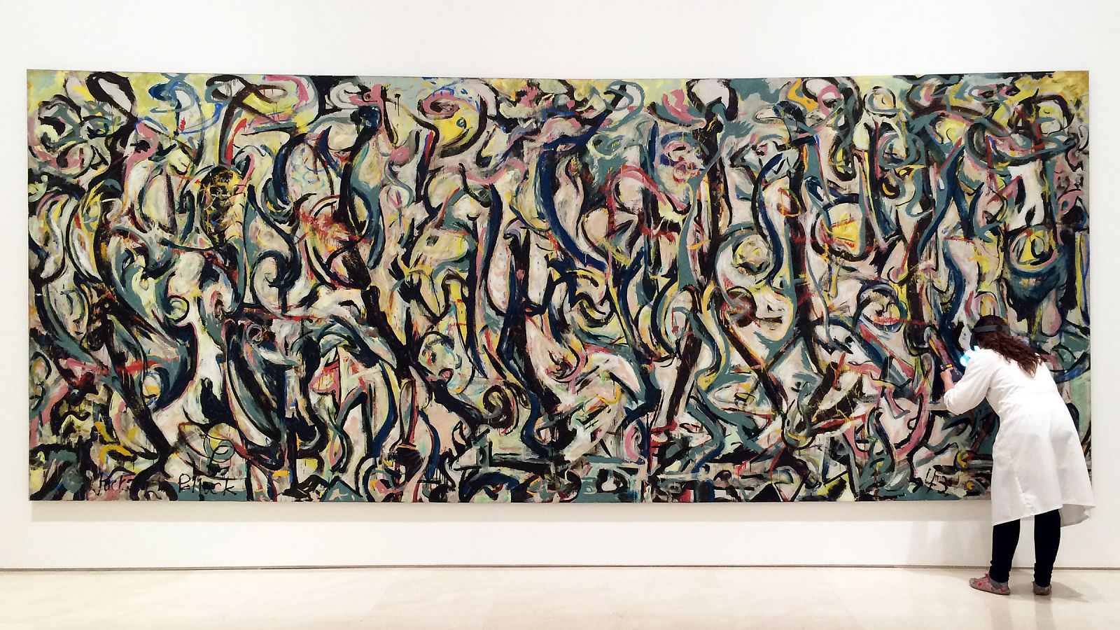 'Mural', de Jackson Pollock, expuesto en el Museo Picasso Málaga.