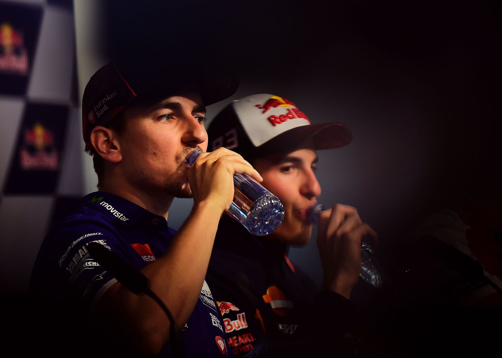 Lorenzo y Márquez, la víspera del inicio del GP de España