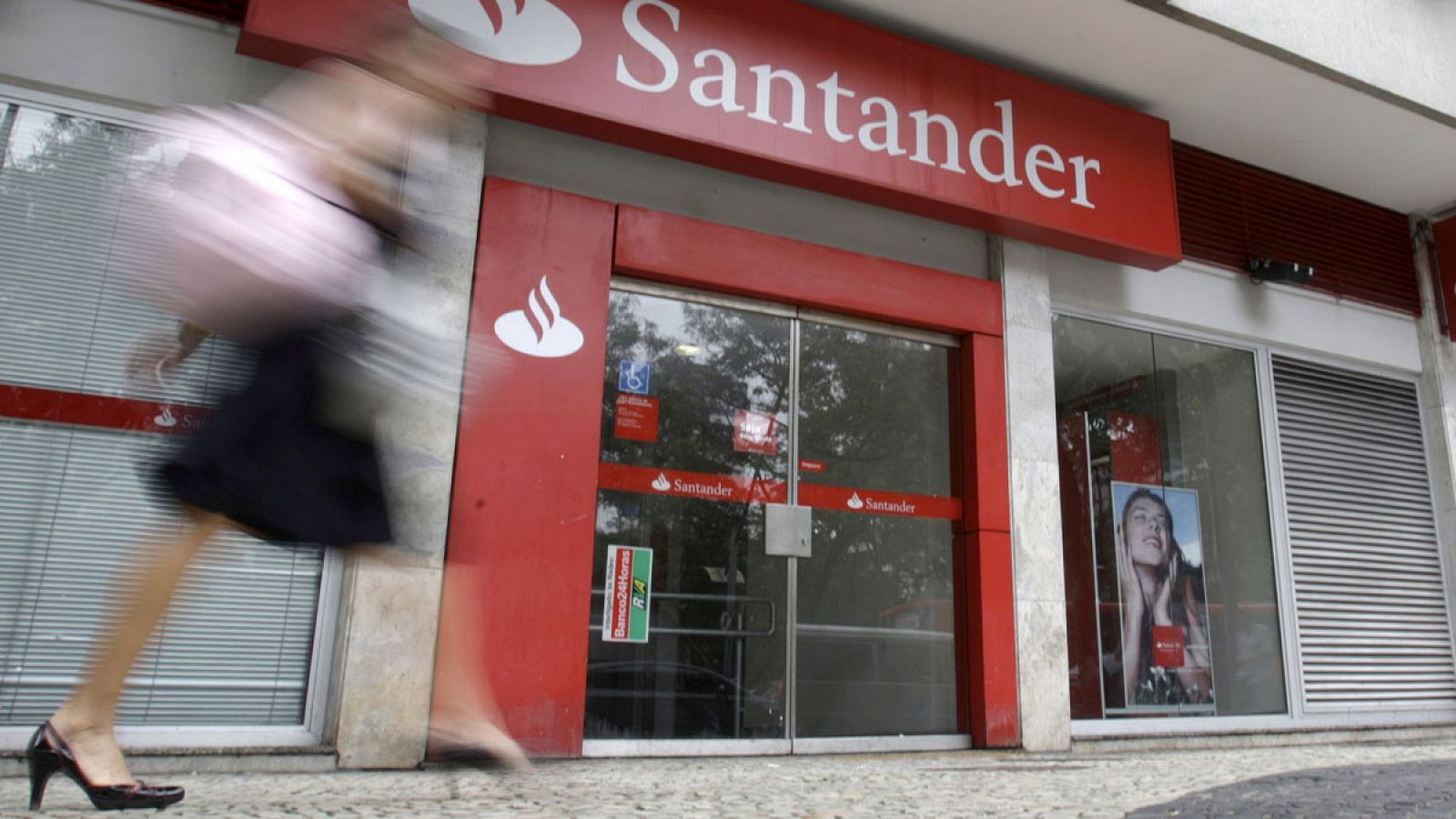 Una oficina del Santander en Rio de Janeiro