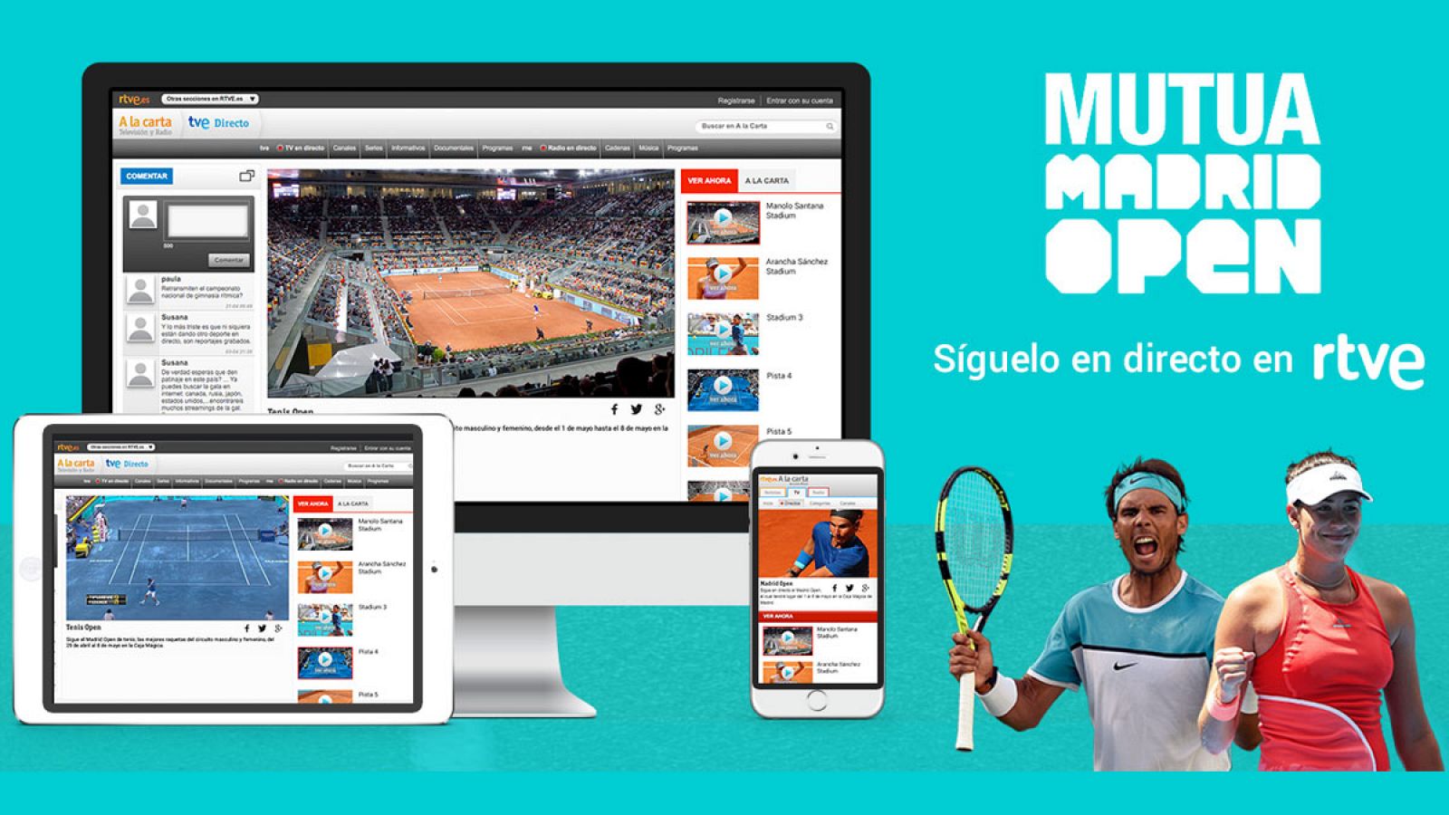 El Madrid Open, multiseñal y multidispositivo en Rtve.es