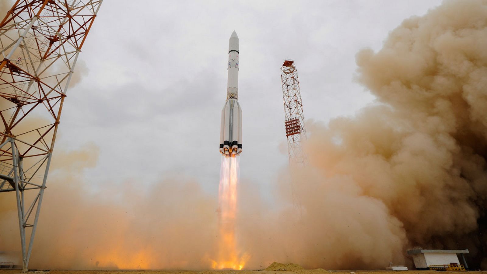 Imagen del lanzamiento de la nave de la misión Exomars, en marzo, desde Kazajistán