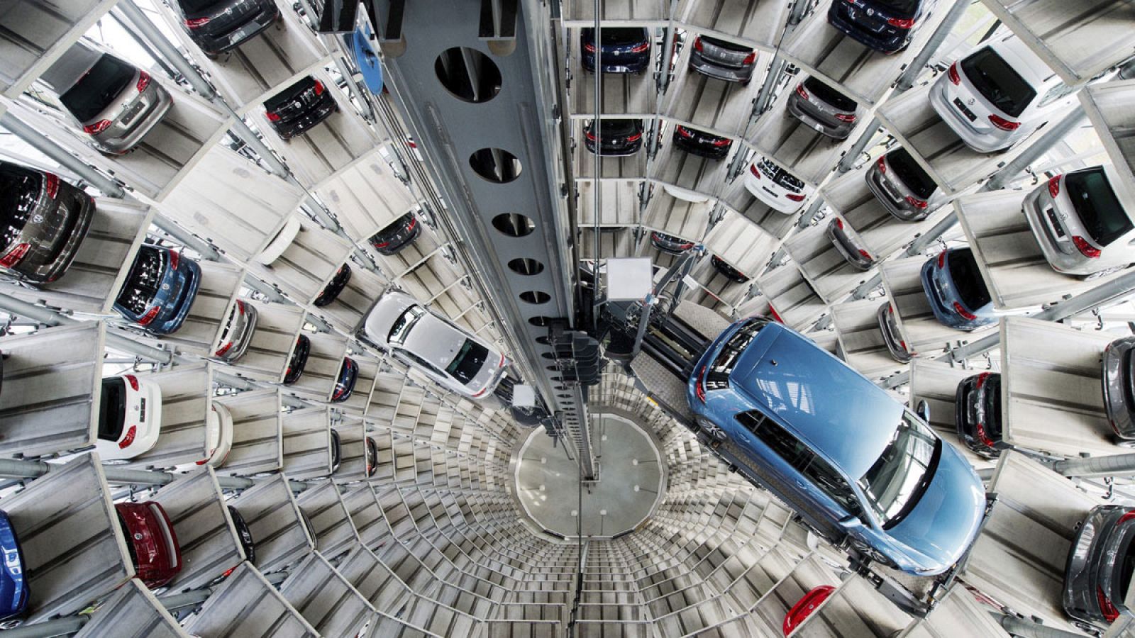 Vehículos de Volkswagen en la planta de Wolfsburgo