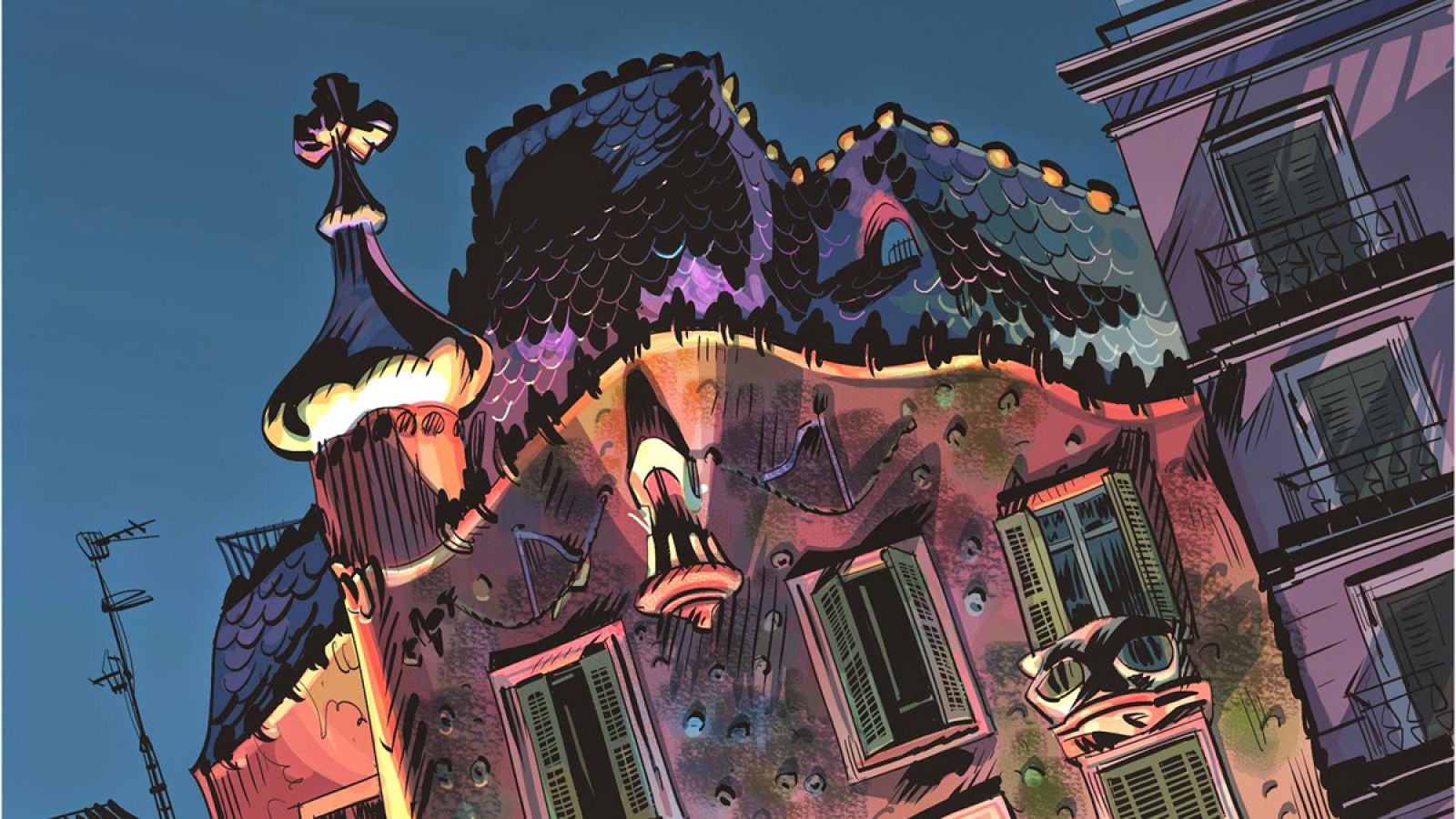 Viñeta de 'El fantasma de Gaudí'
