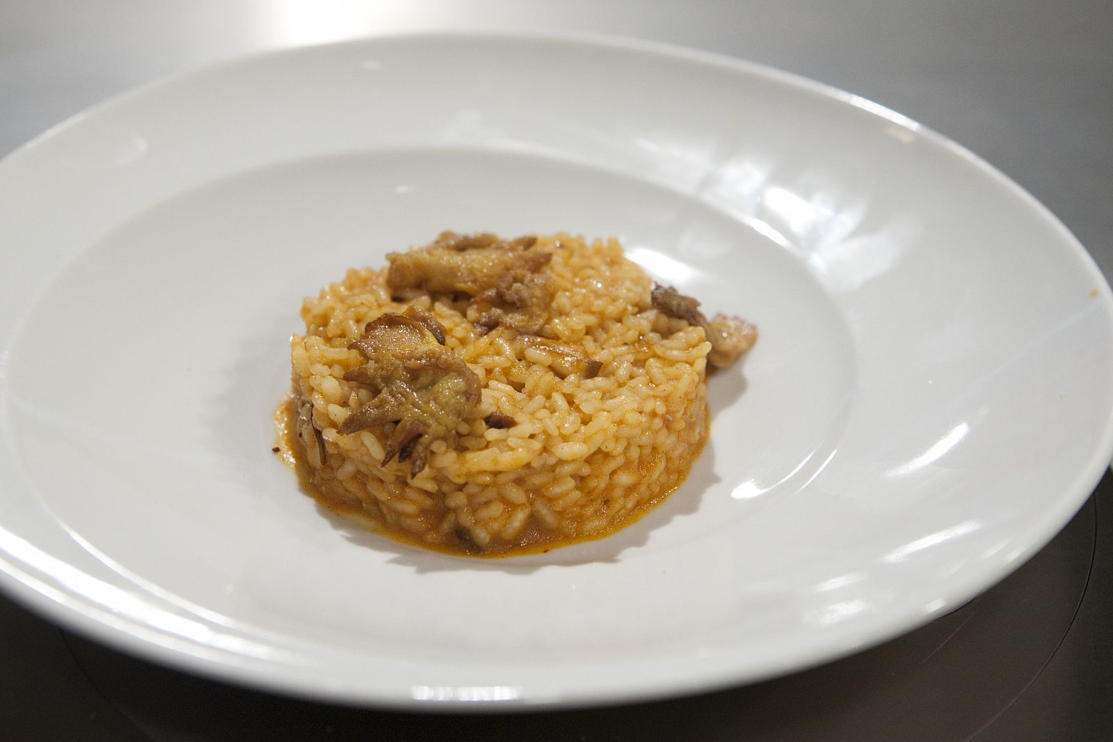 Receta de Crestas de gallo con arroz