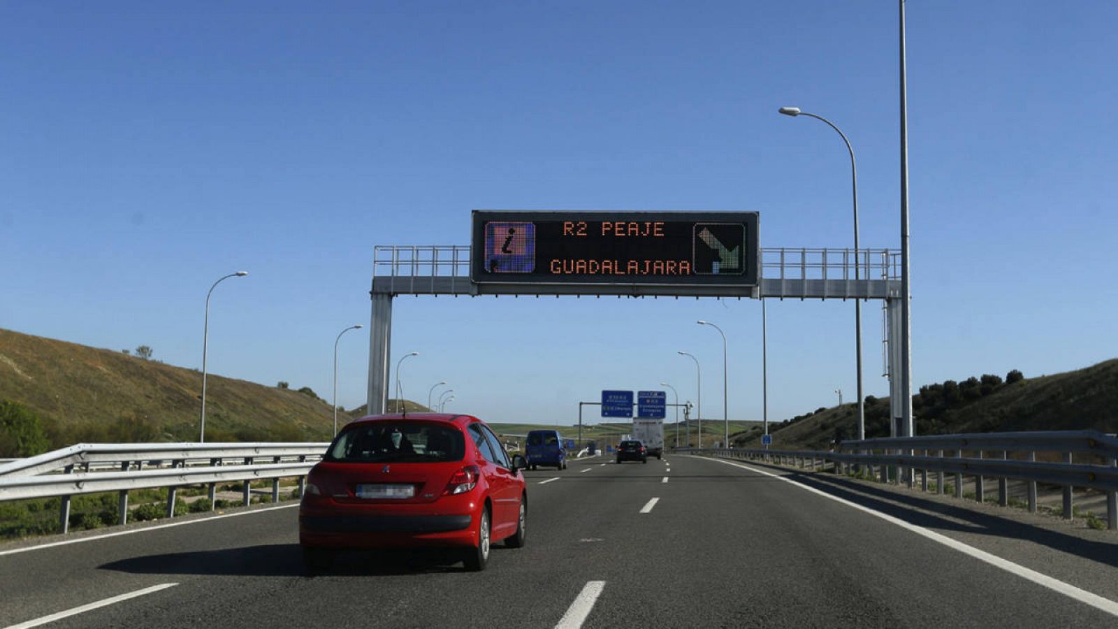 Una de las autopistas radiales de Madrid