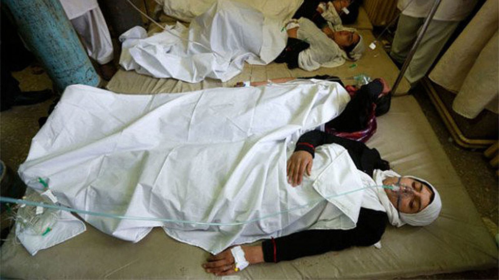 Imagen de archivo un grupo de escolares envenenadas en el norte de Afganistán.