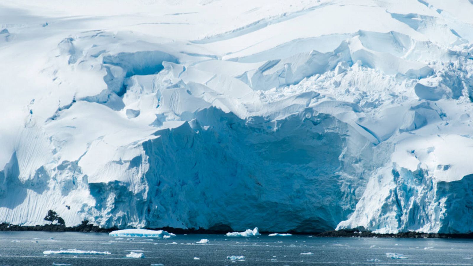 Un glaciar en la Antártida