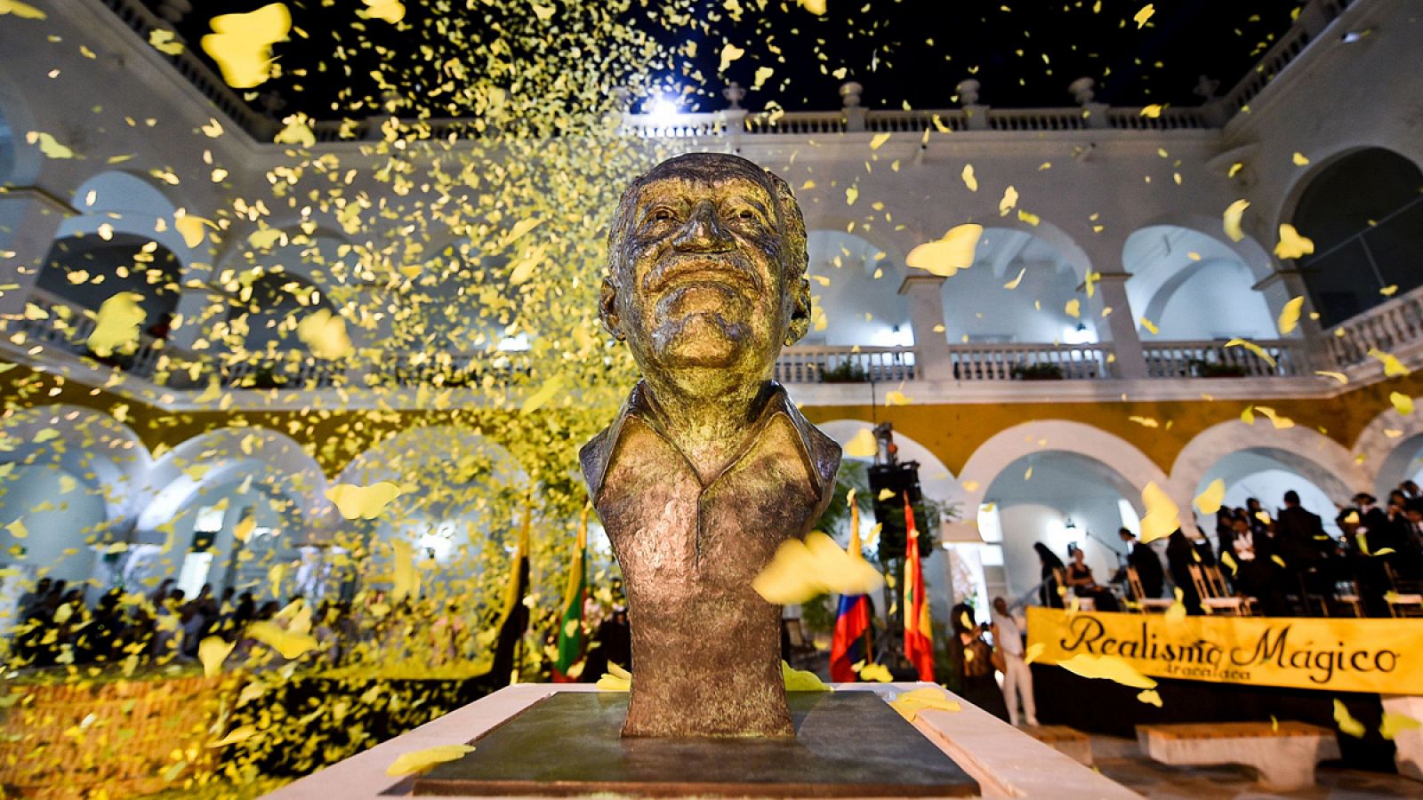 Ceremonia realizada en honor del escritor en Cartagena de Indias.