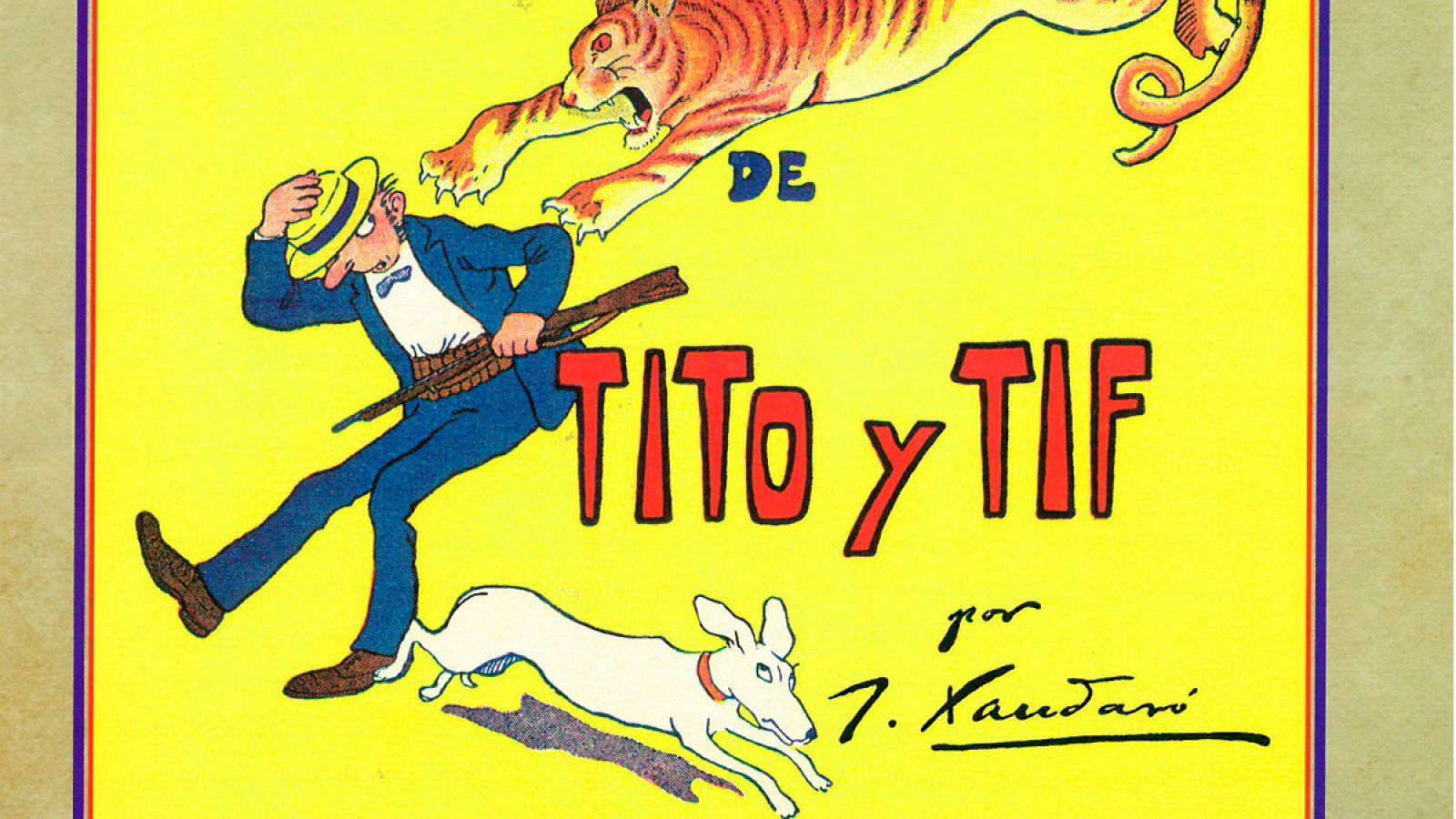 Fragmento de la portada de 'Fantásticas aventuras de Tito y Tif'