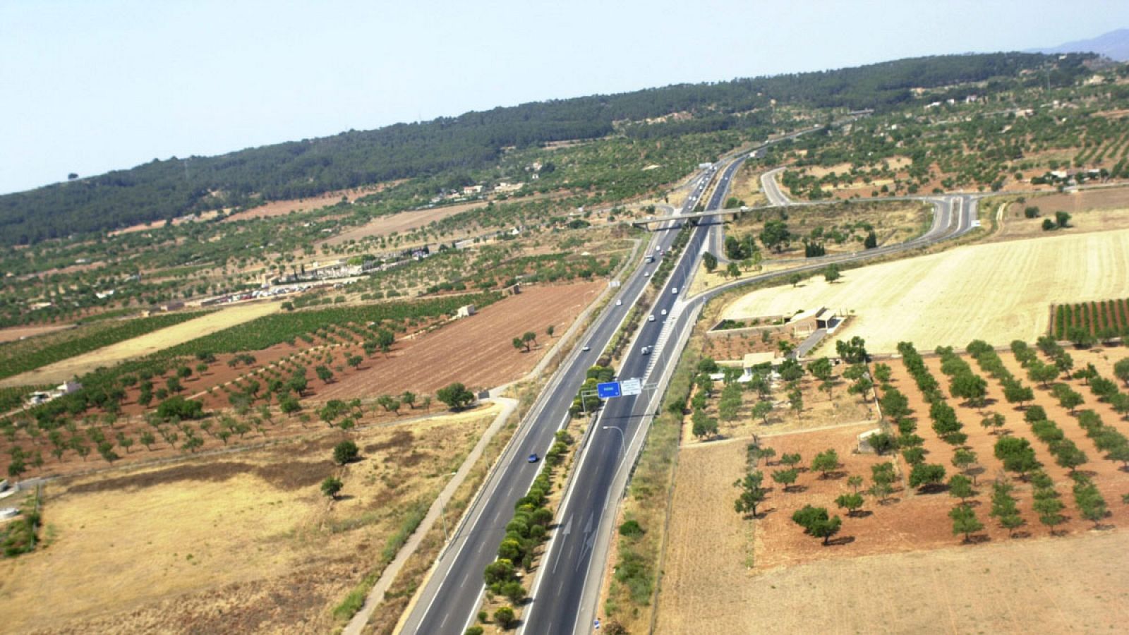 Una autopista en la isla de Mallorca
