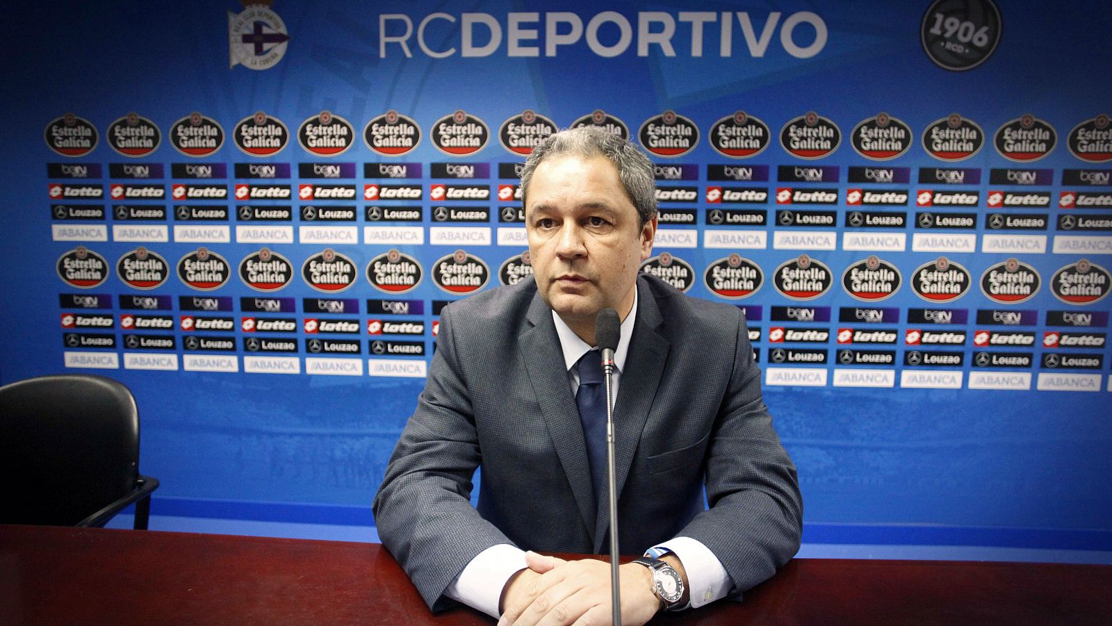 Tino Fernández, presidente del Deportivo