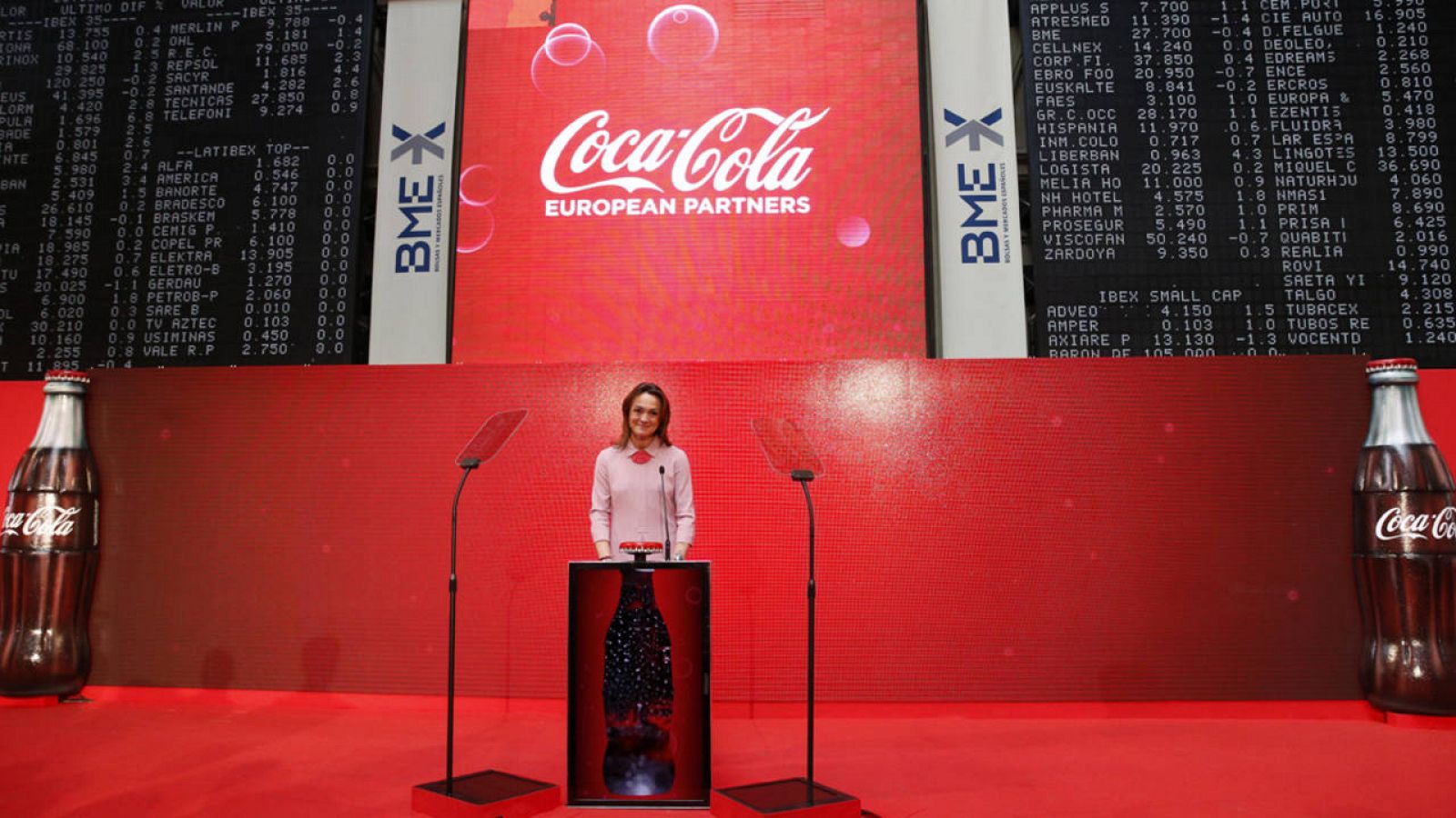Coca-Cola European Partners debuta Bolsa de Madrid RTVE