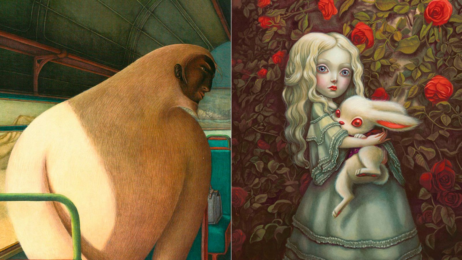 Ilustraciones de 'El yeti', de Dautremer, y 'Alicia', de Lacombe