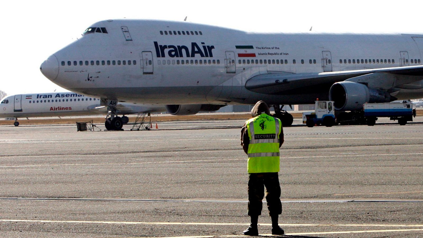 Un avión de Iran Air en el aeropuerto Mehr Abad de Teherán