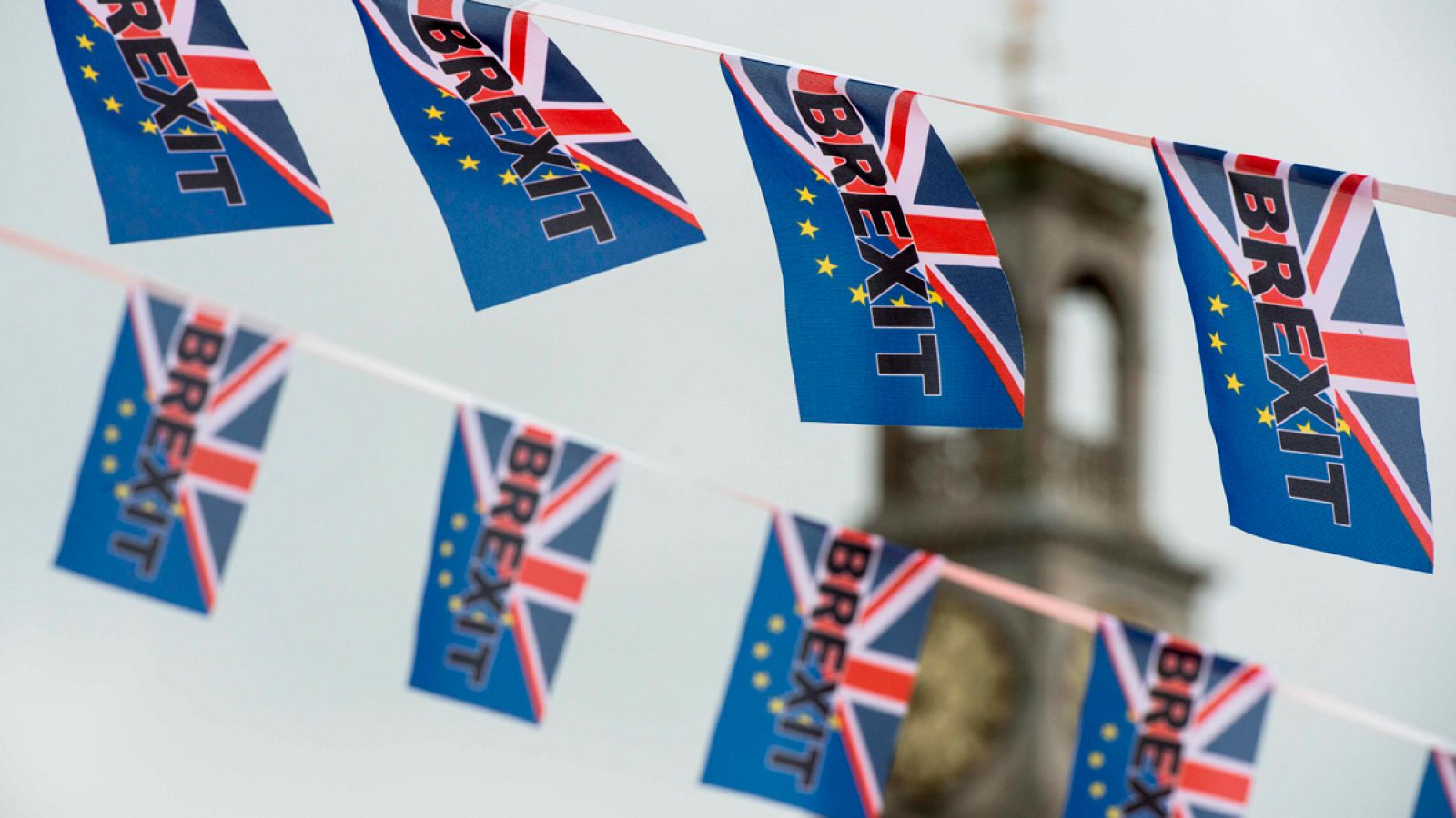 Banderas pro 'Brexit' en la localidad inglesa de Ramsgate en una imagen del pasado 13 de junio.