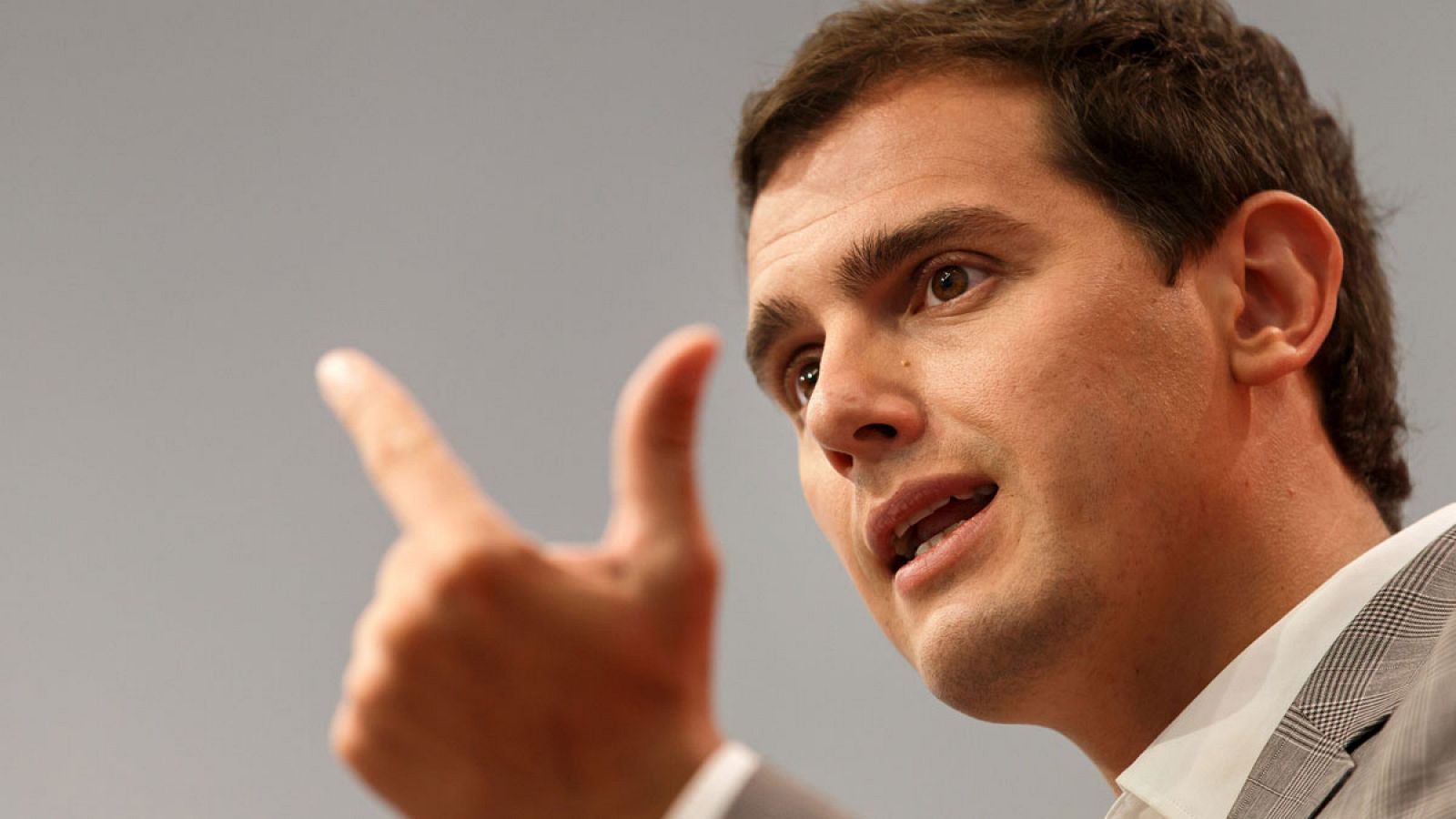 El presidente de Ciudadanos, Albert Rivera, durante una rueda de prensa