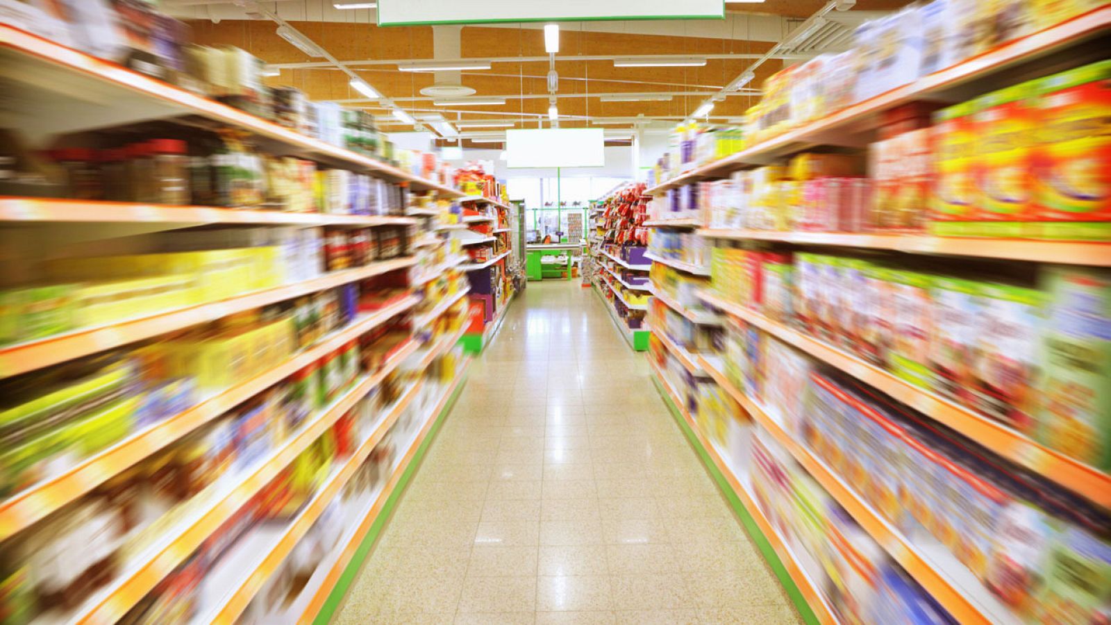 Imagen de archivo de un pasillo de un supermercado