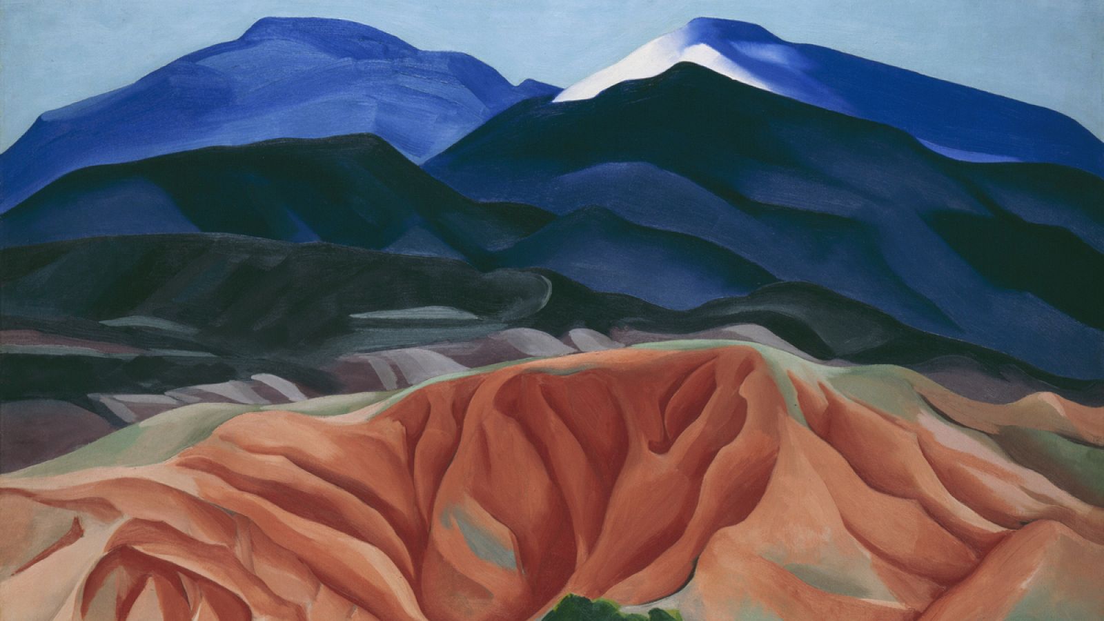 'Black Mesa Landscape, New Mexico' (1930)  Georgia O'Keeffe - Georgia O'Keeffe Museum.