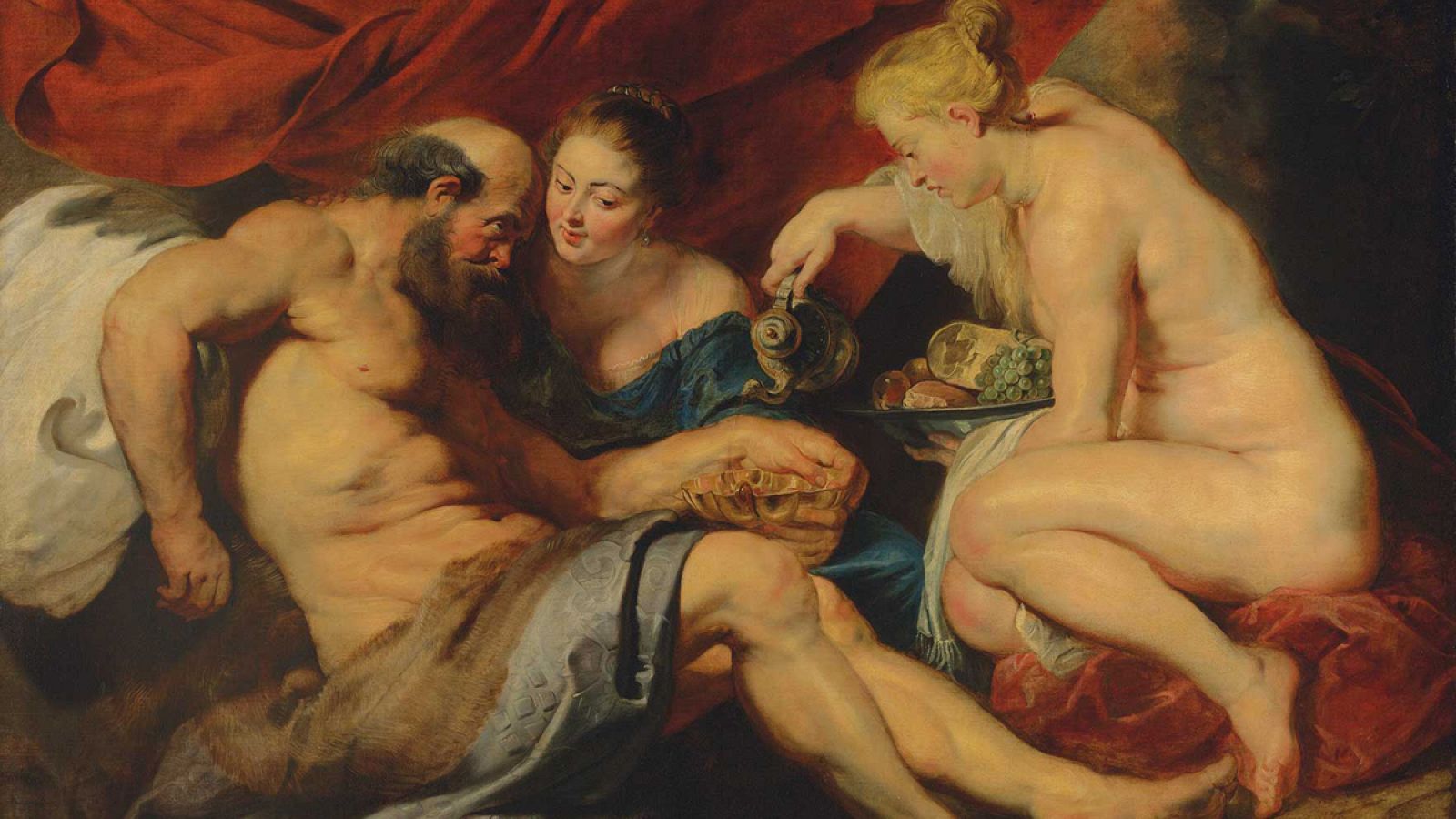 El óleo 'Lot y sus hijas', del pintor Peter Paul Rubens.