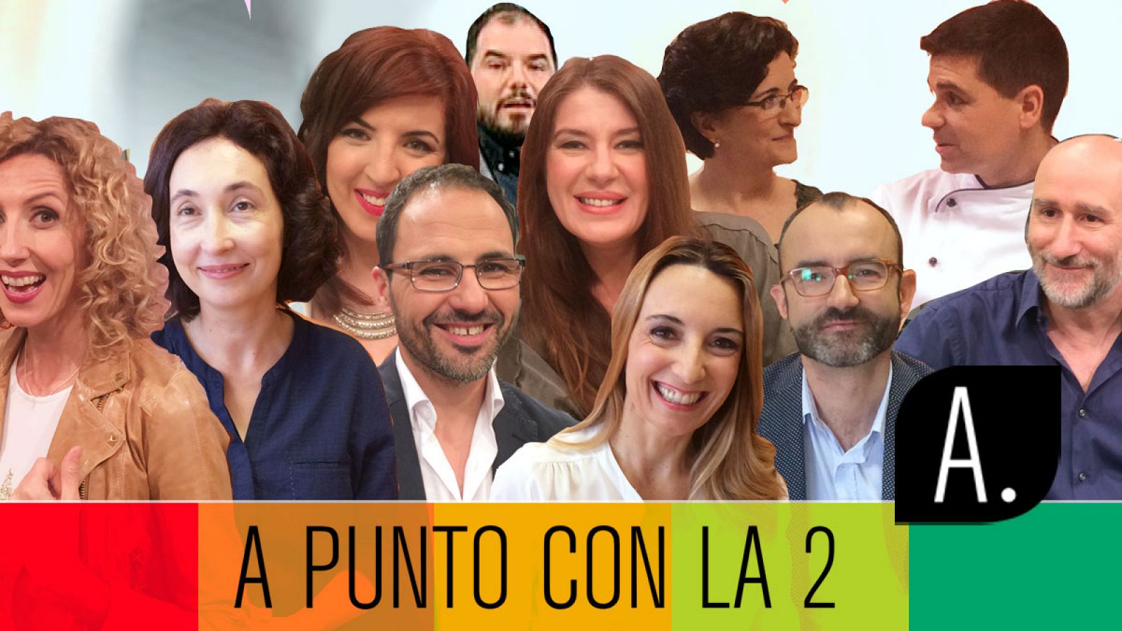 Los colaboradores de 'A punto con La 2' en facebook live