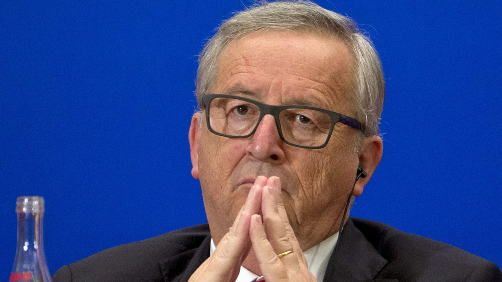 El presidente de la Comisión Europea, Jean-Claude Juncker, durante la cumbre China-Unión Europea