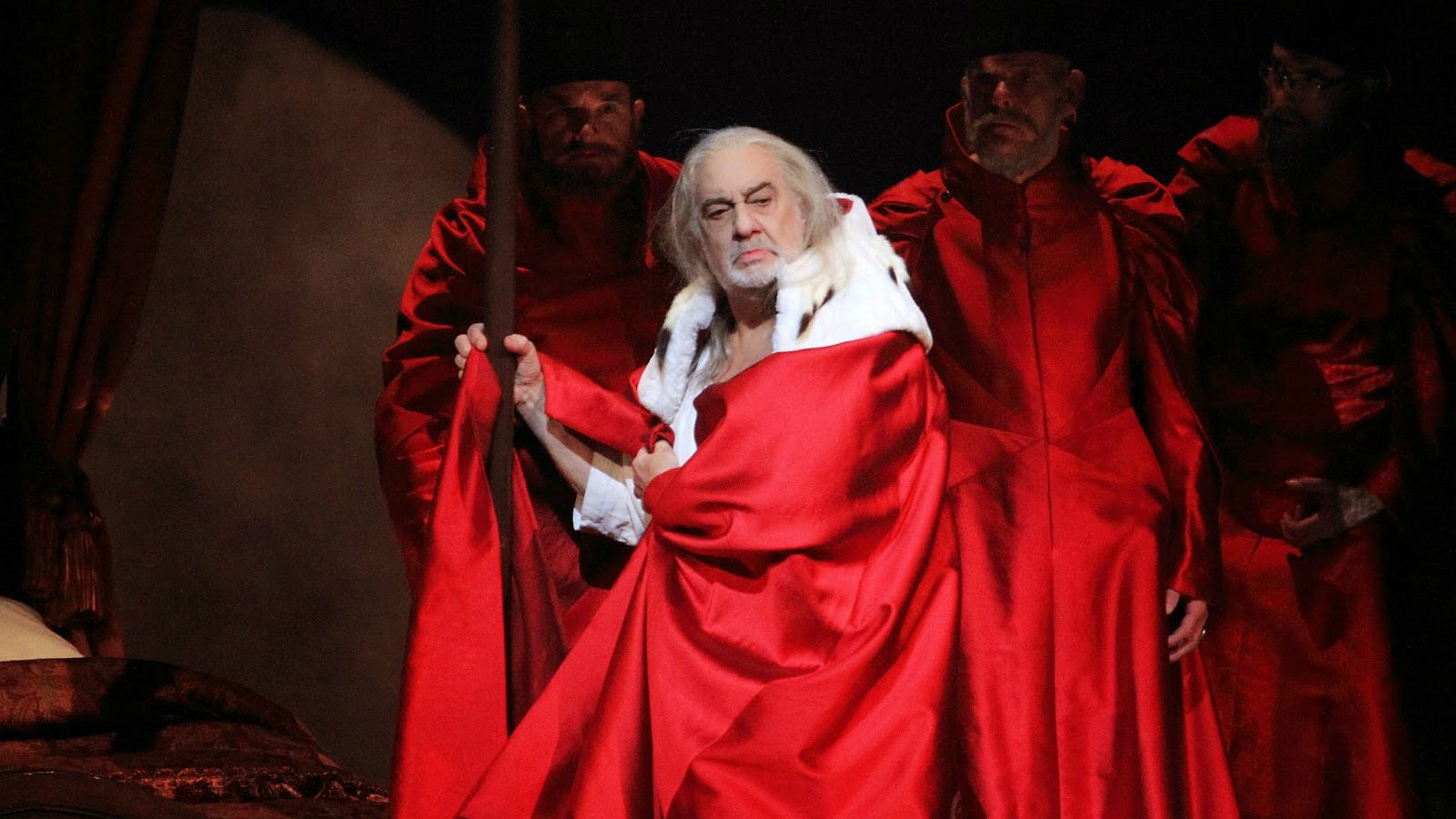 El tenor Plácido Domingo como Francesco Foscari