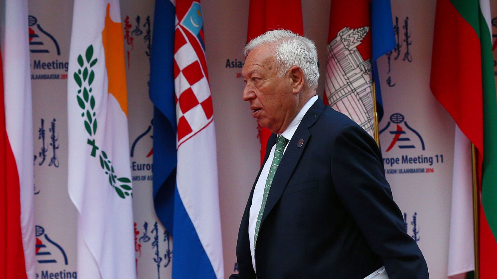 El ministro de Exteriores en funciones, José Manuel García-Margallo, en la cumbre de ASEM