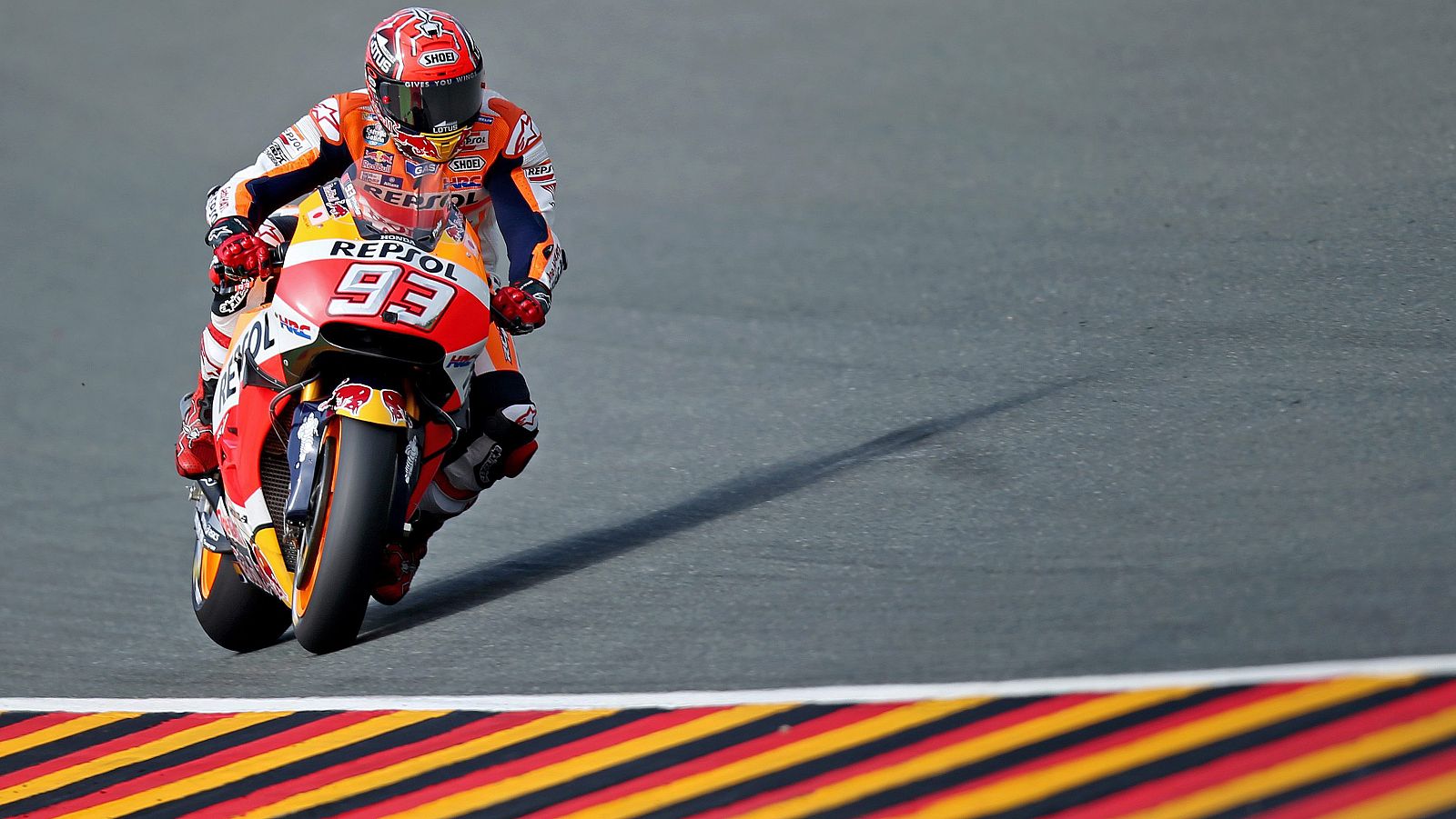 Marc Márquez, en los entrenamientos del GP de Alemania.