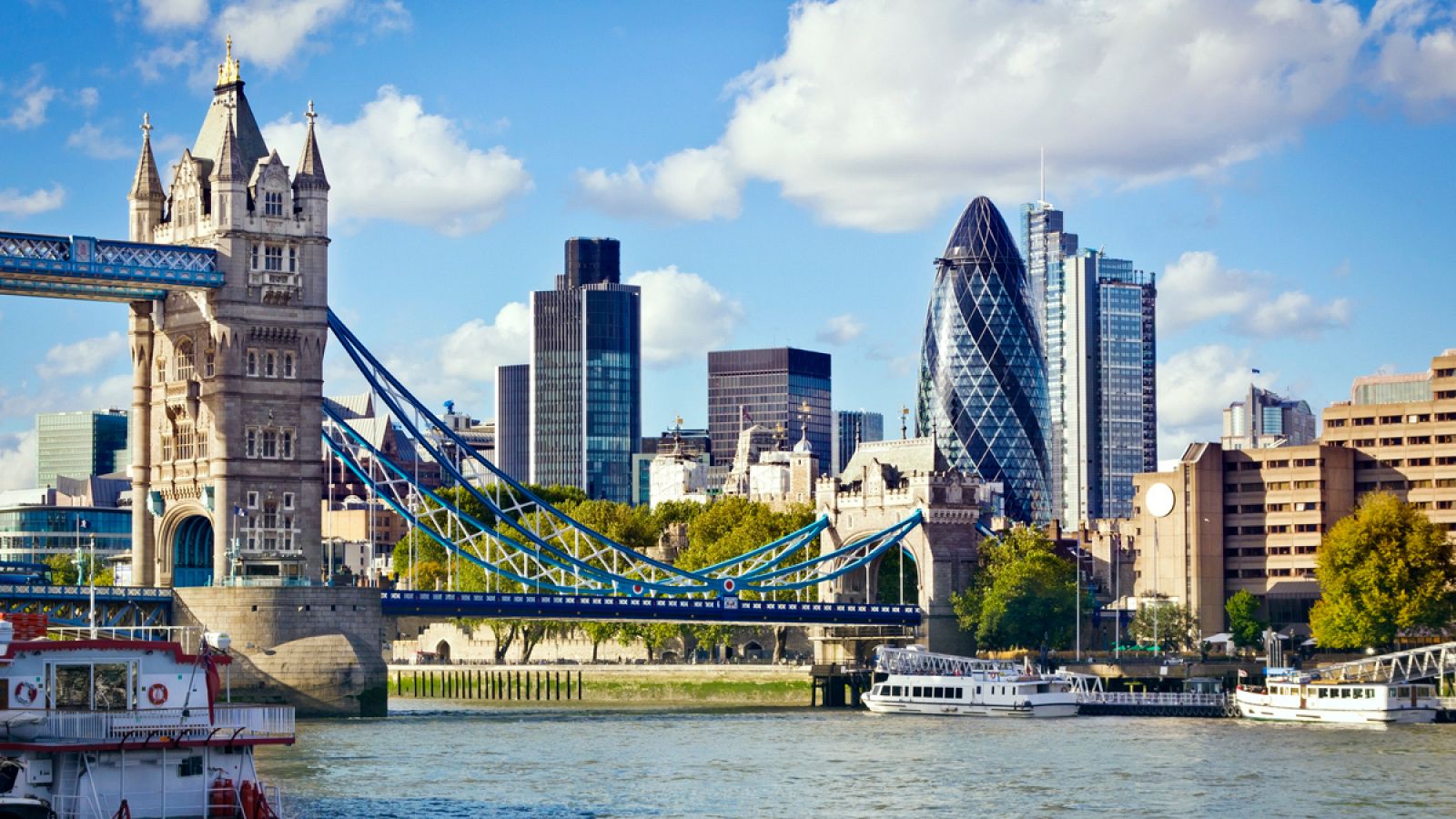 Imagen de la City londinense, el centro financiero de la economía británica.