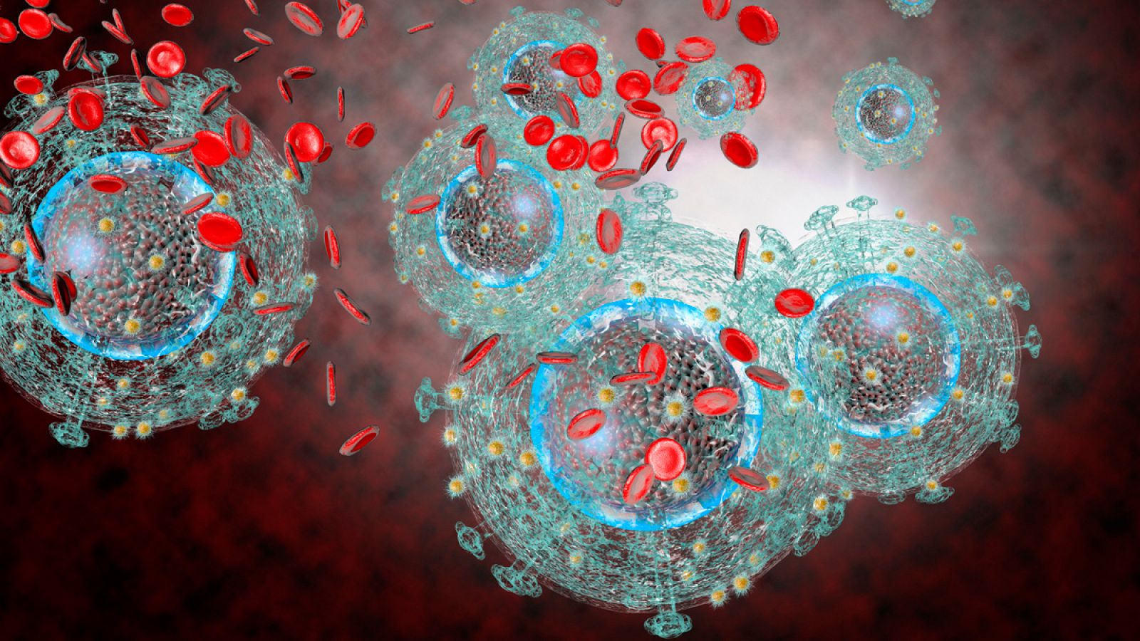 Representación del virus del sida