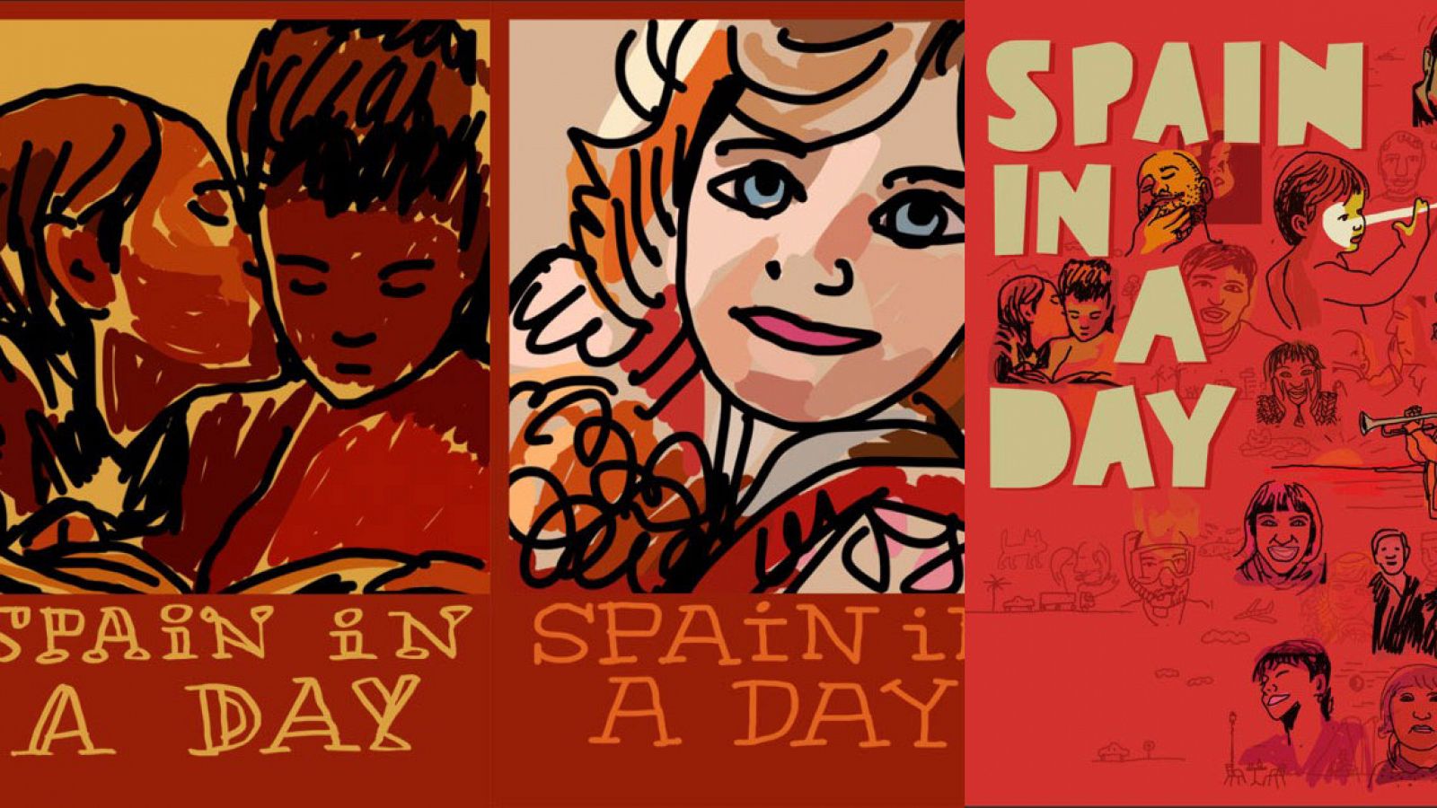 Los tres carteles de Javier Mariscal para 'Spain in da day'