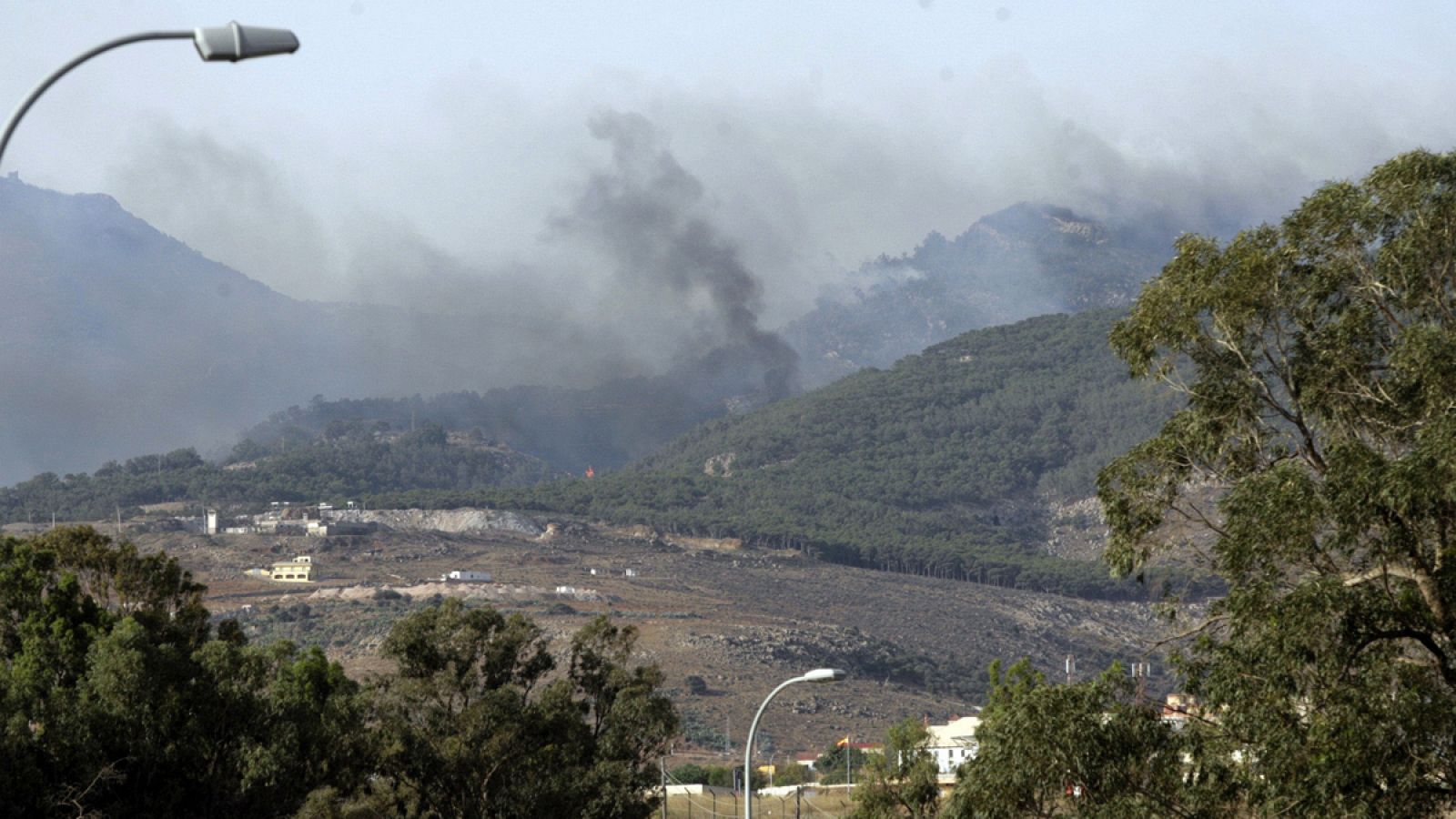 Incendio del monte Gurugú en Marruecos, que ha quemado 352 hectáeras