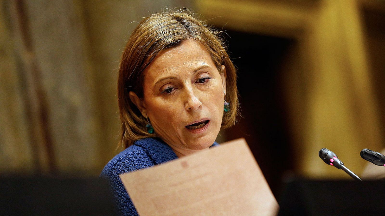 La presidenta del Parlamento catalán, Carme Forcadell