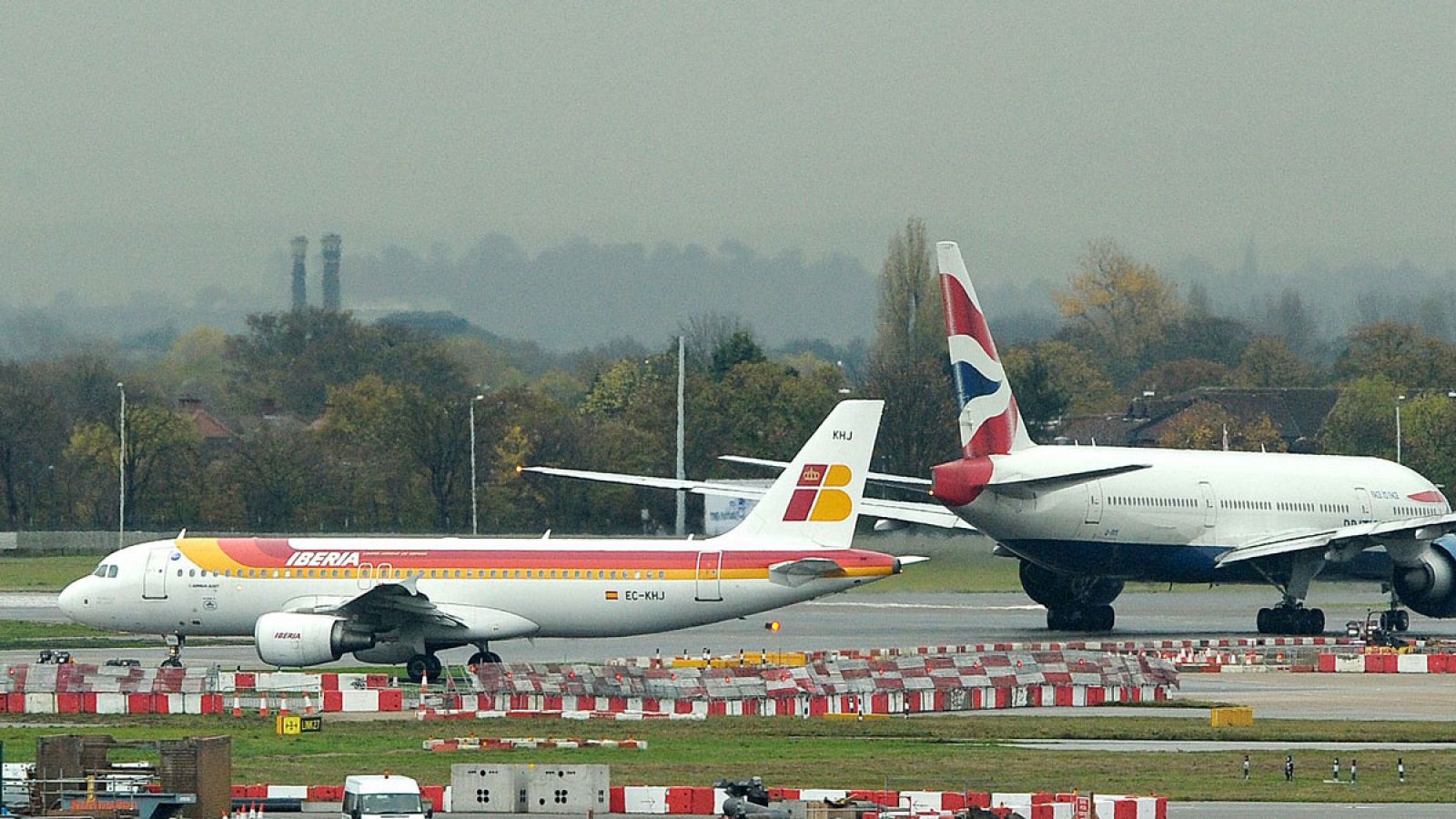 Un avión de Iberia se cruza con otro de BA en Heathrow