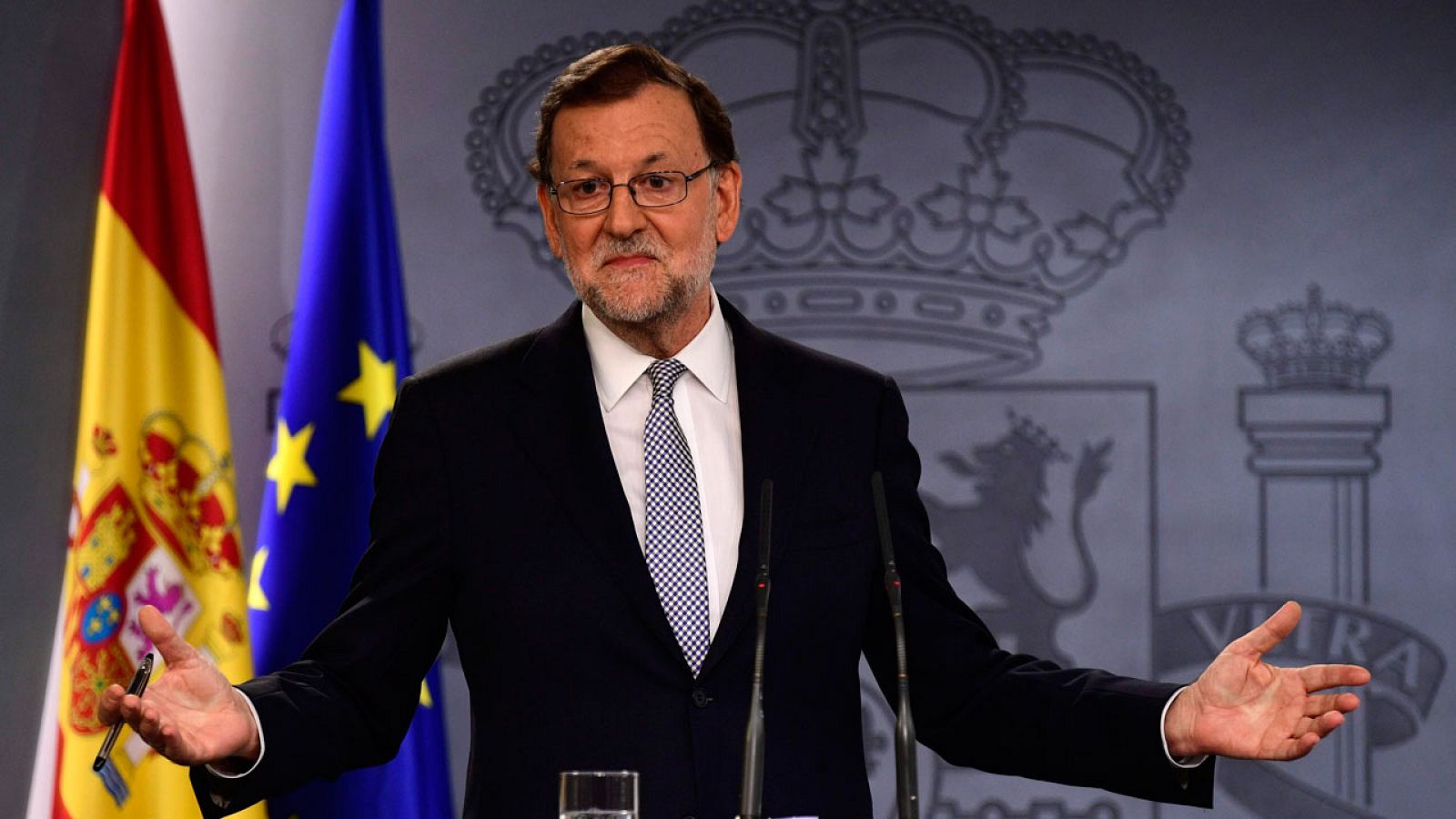 El presidente del Gobierno en funciones, Mariano Rajoy, el pasado jueves en Moncloa