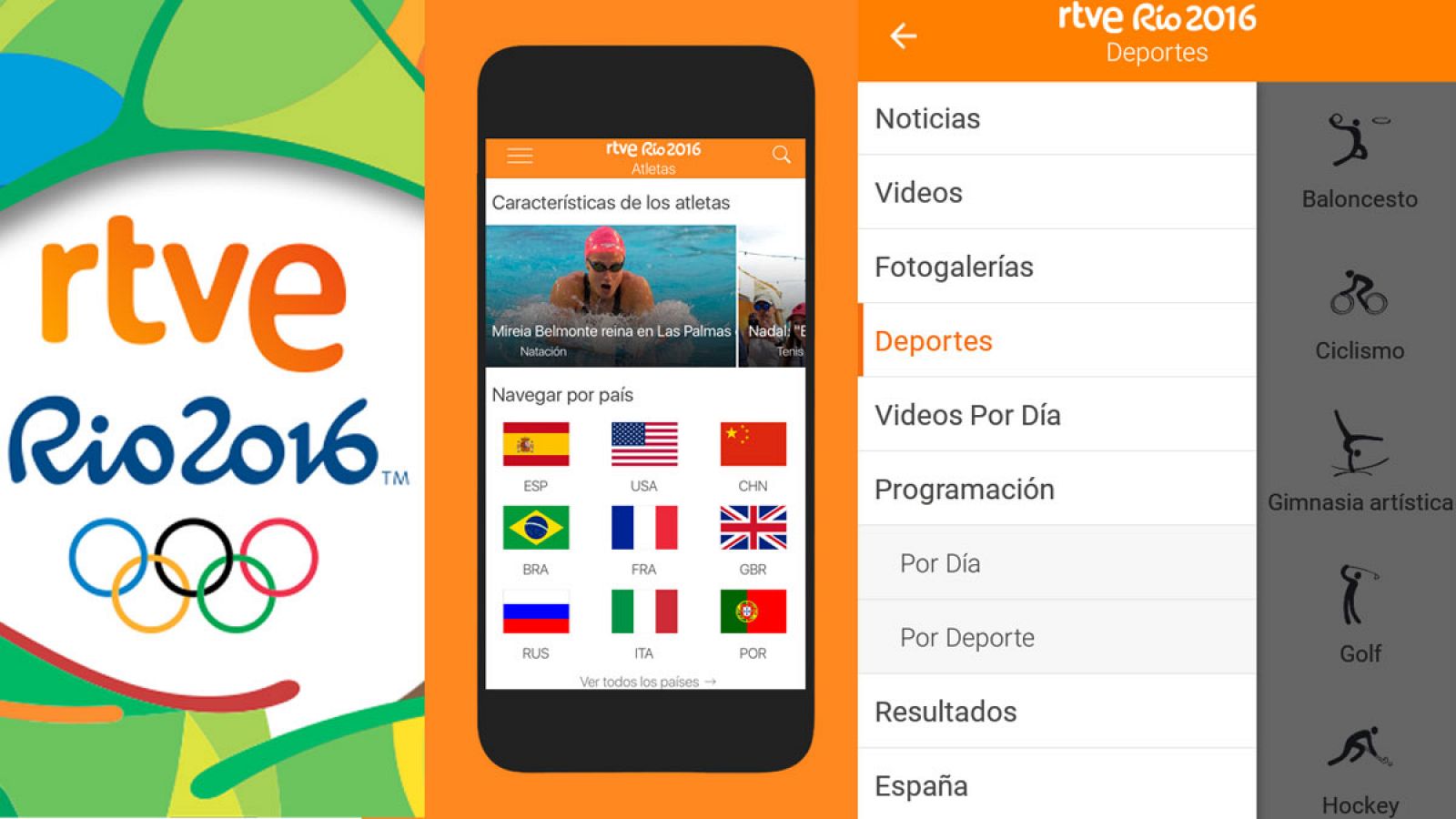 La nueva app de RTVE Río 2016