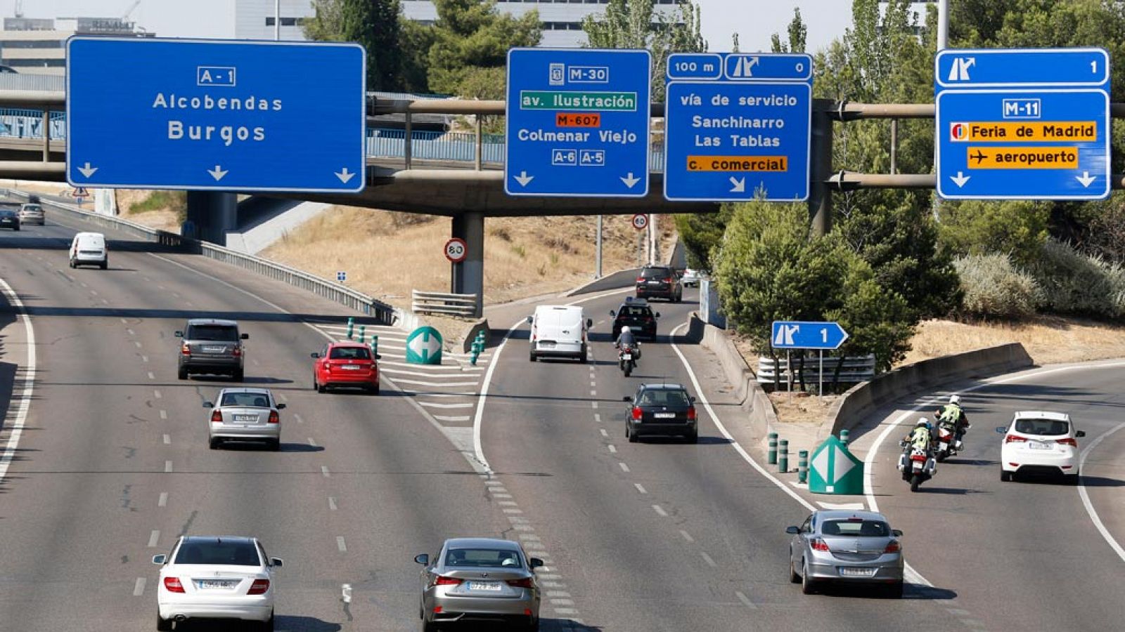 Imagen de las carreteras españolas durante estas fechas