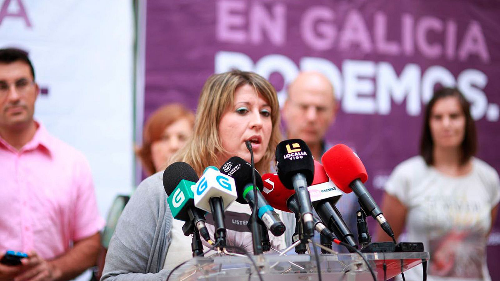La secretaria general de Podemos Galicia, Carmen Santos.