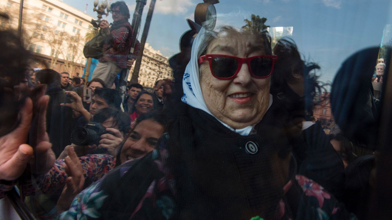 Hebe Bonafini, líder de las Madres de Plaza de Mayo, fotografiada en Buenos Aires