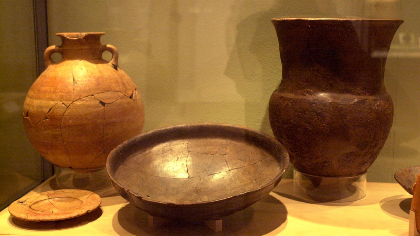 Restos tartésicos expuestos en el Museo Arqueológico Nacional.
